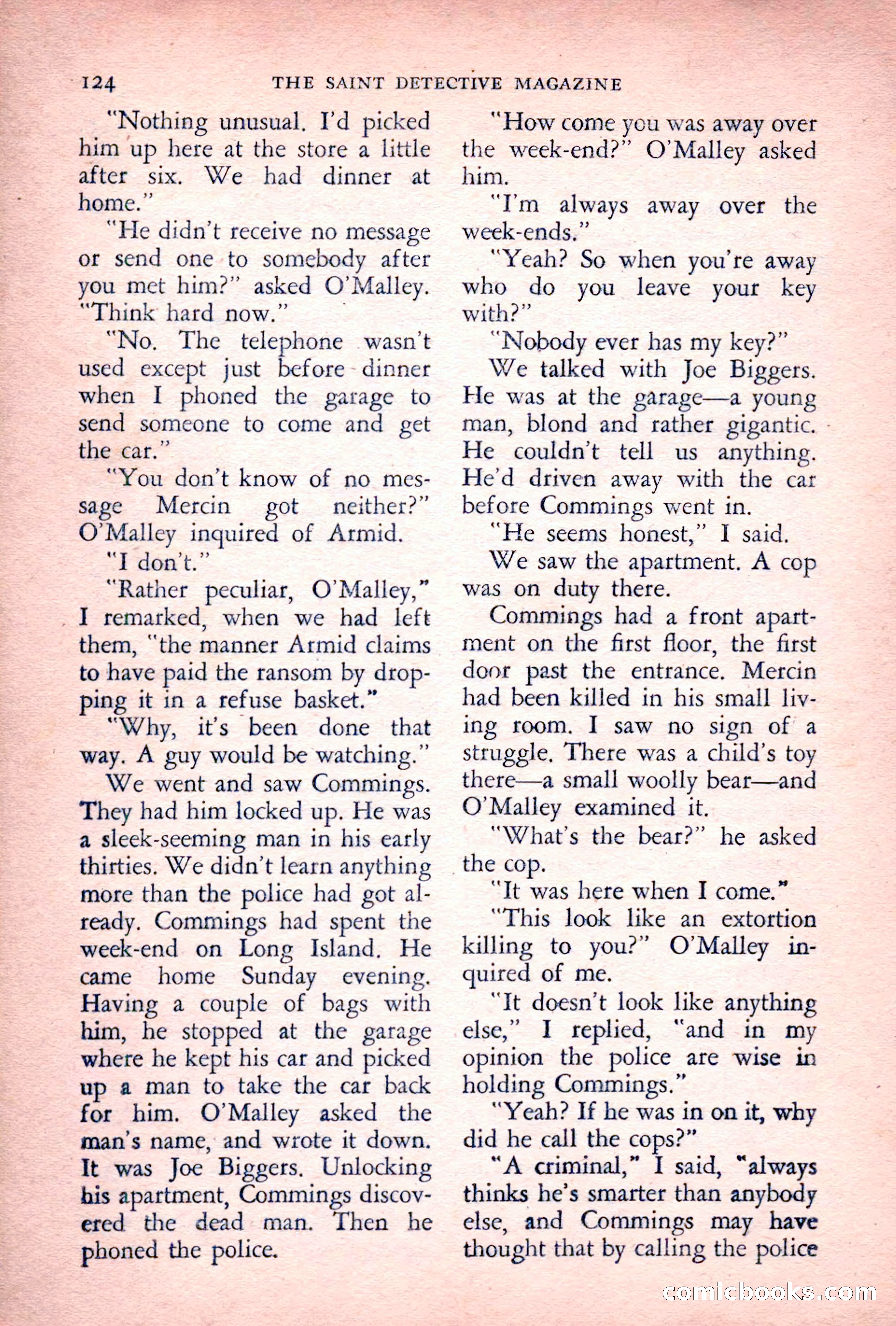 The Saint Detective Magazine, July 1955 — page 126 of 164