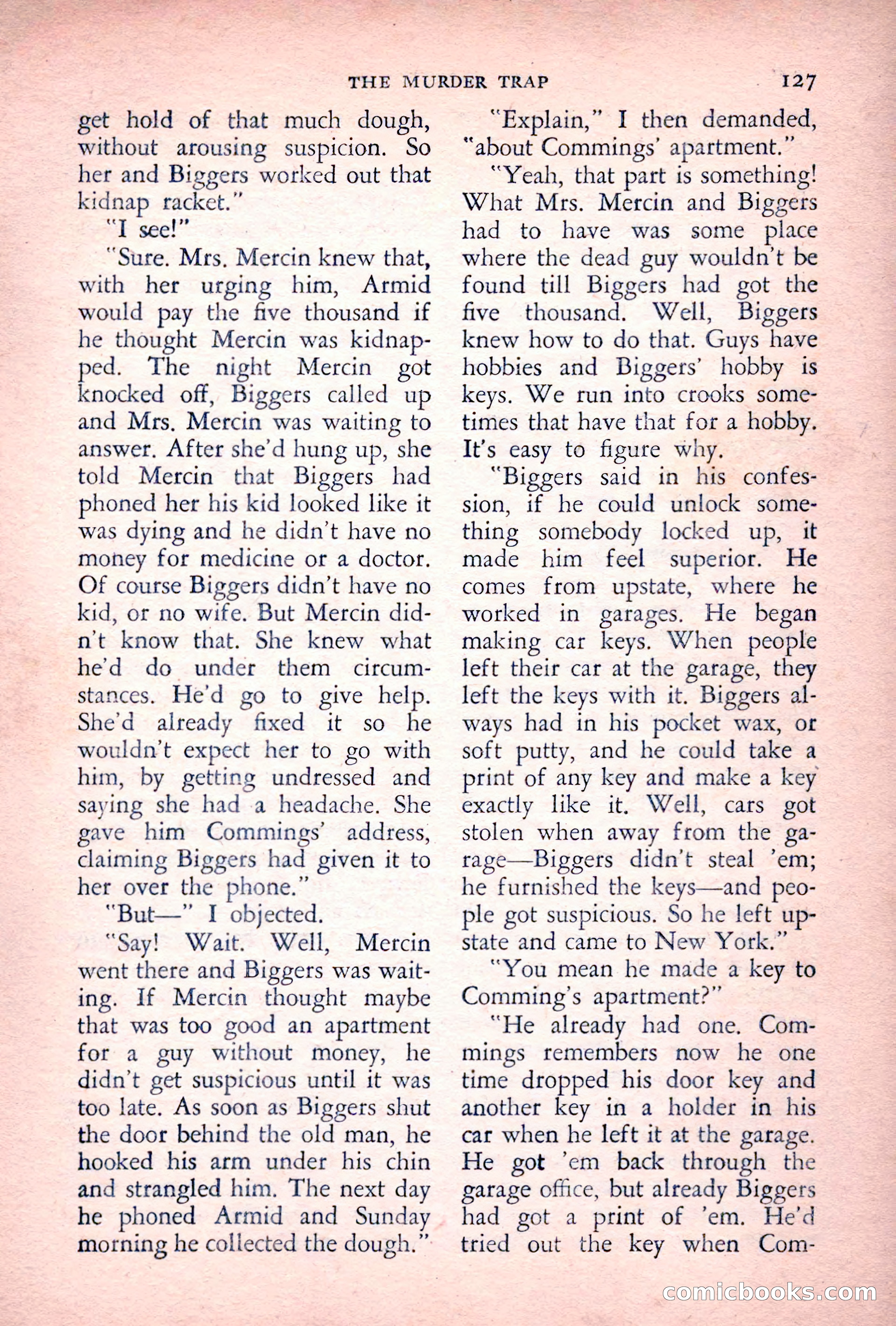 The Saint Detective Magazine, July 1955 — page 129 of 164