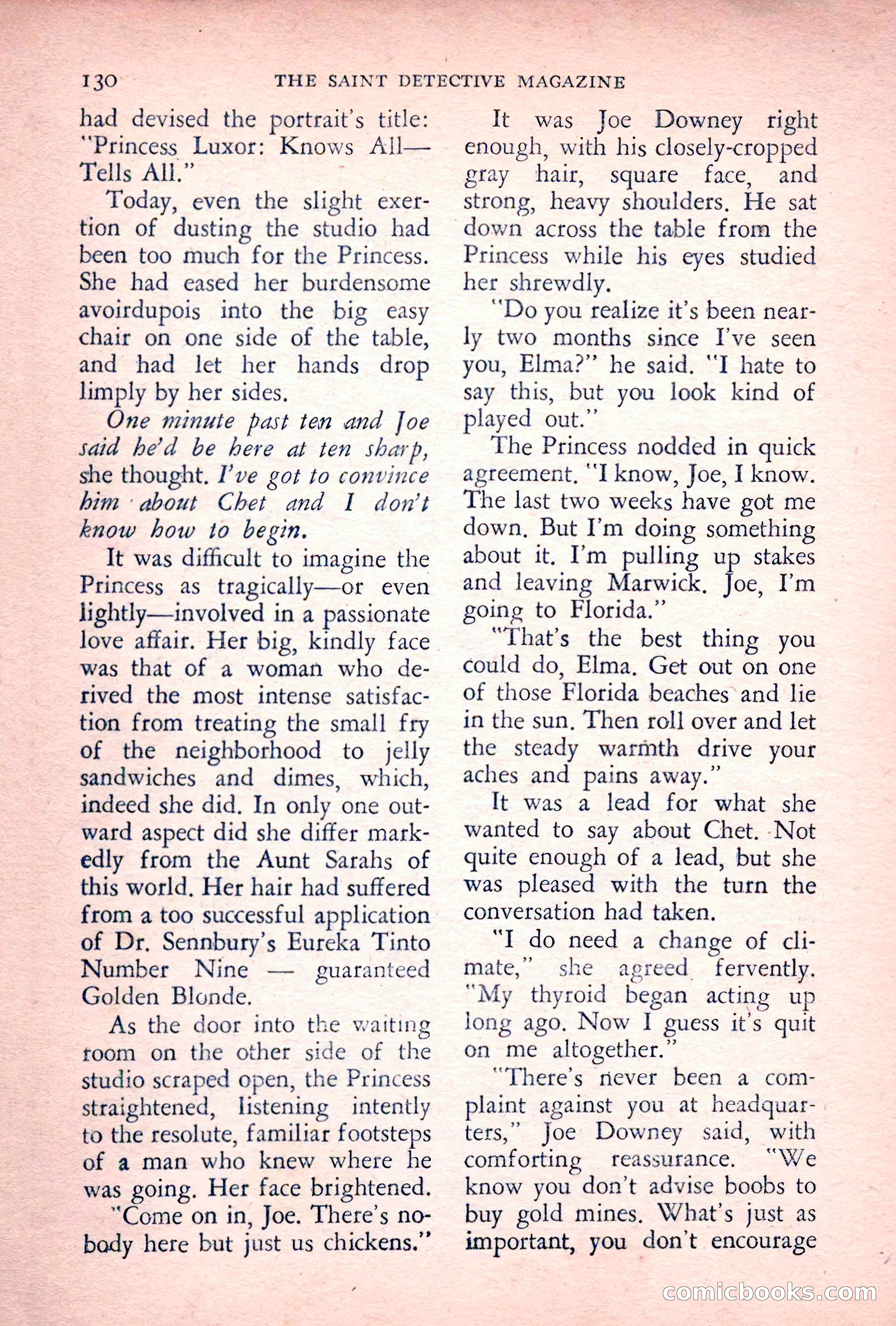 The Saint Detective Magazine, July 1955 — page 132 of 164