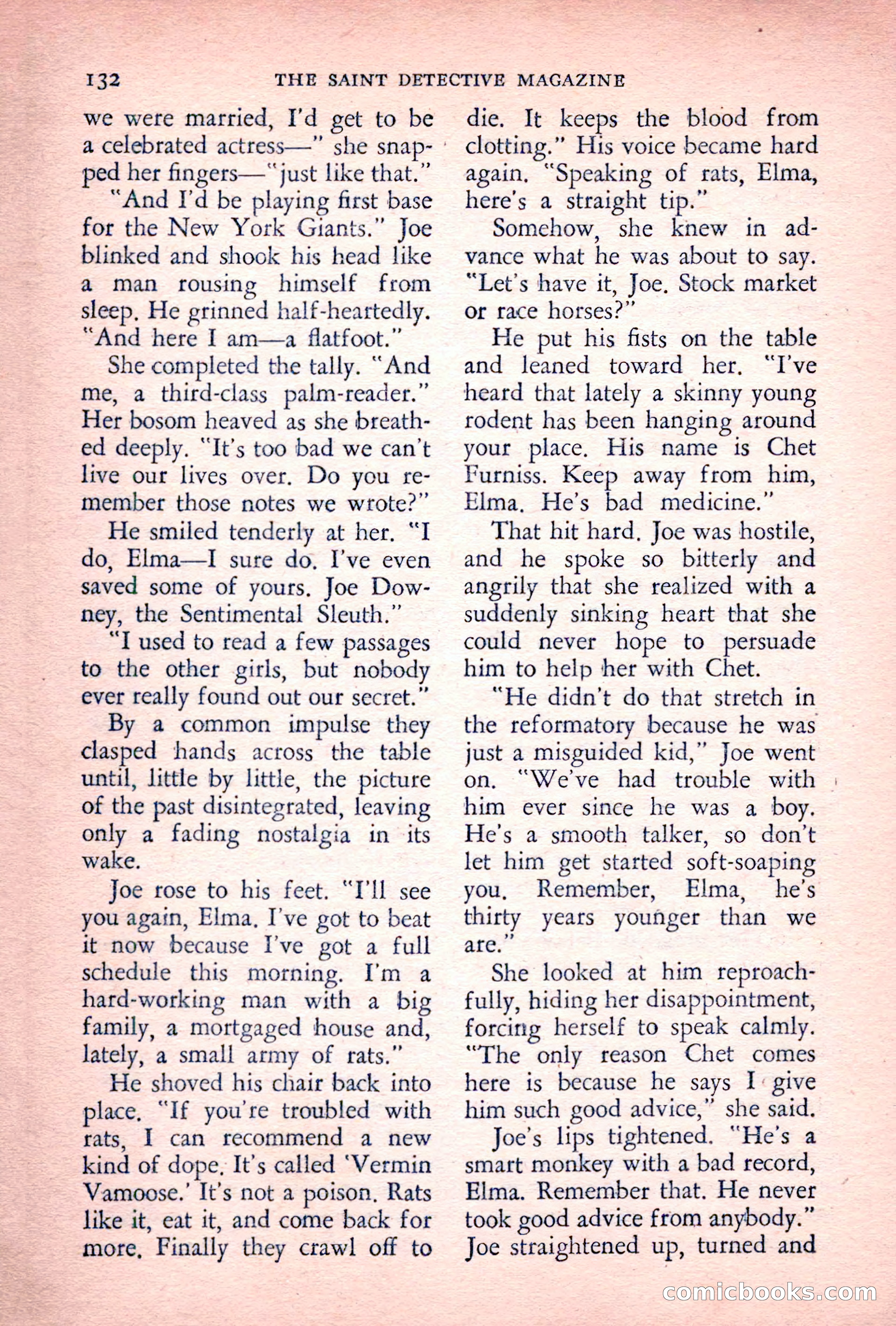 The Saint Detective Magazine, July 1955 — page 134 of 164