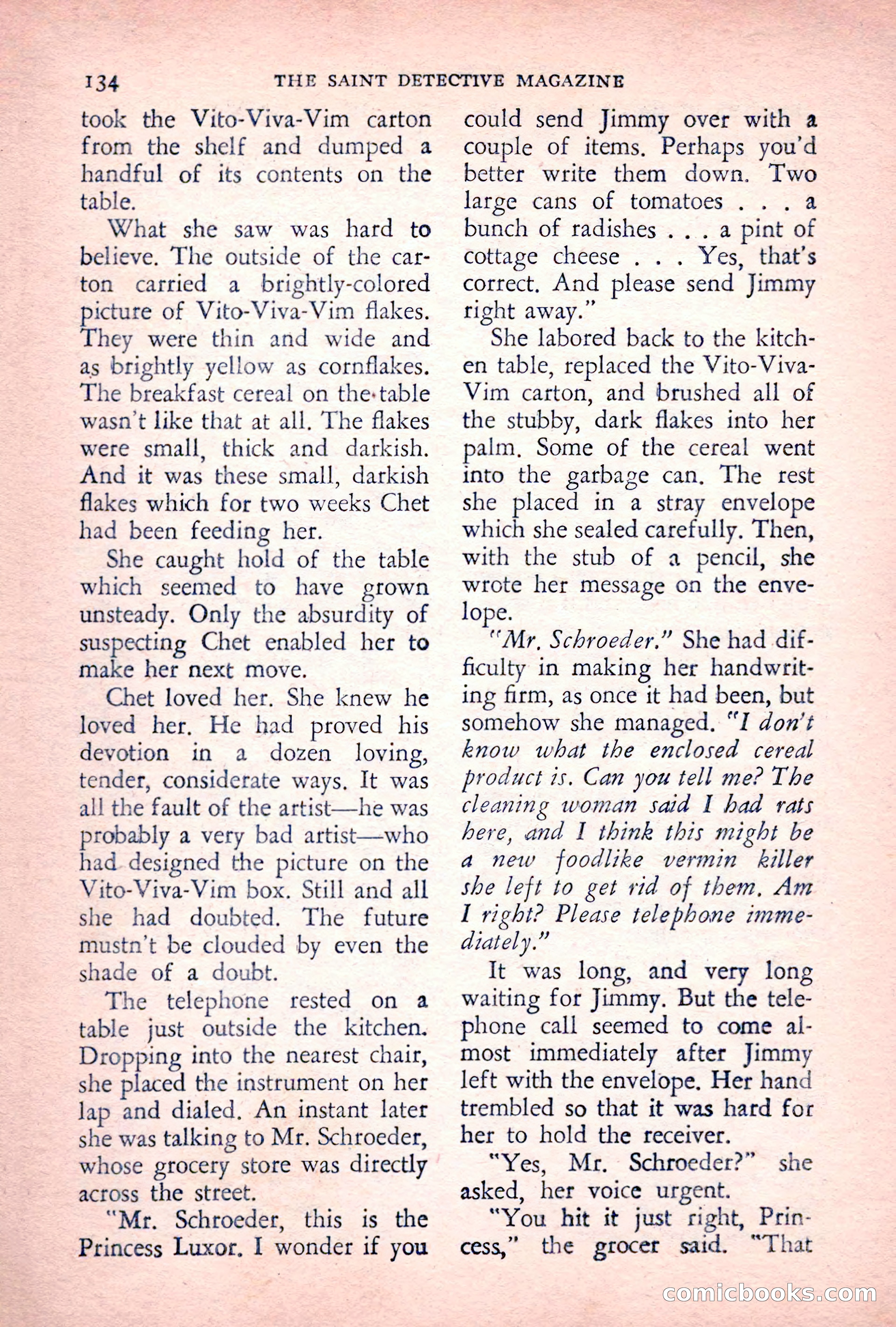 The Saint Detective Magazine, July 1955 — page 136 of 164
