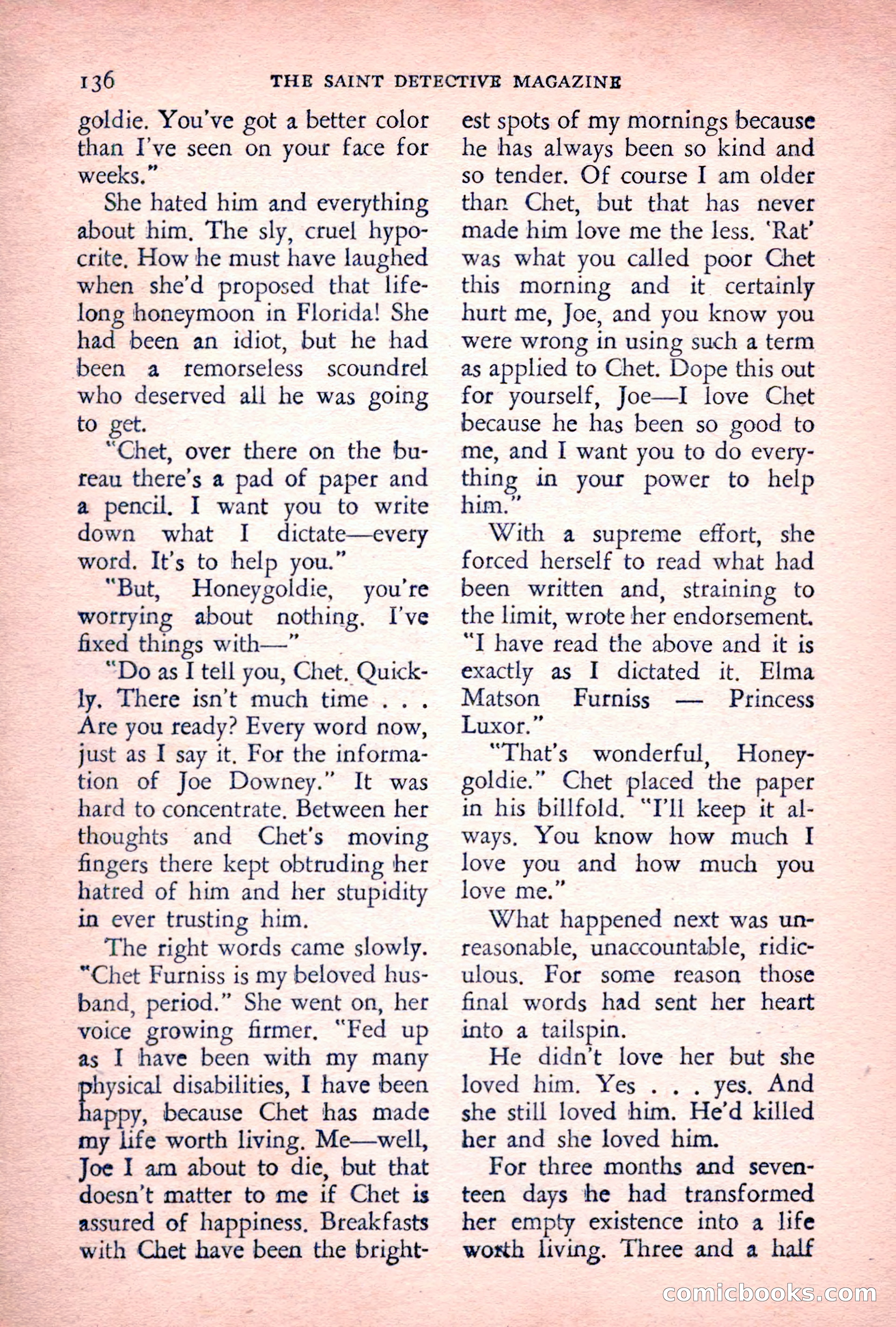 The Saint Detective Magazine, July 1955 — page 138 of 164