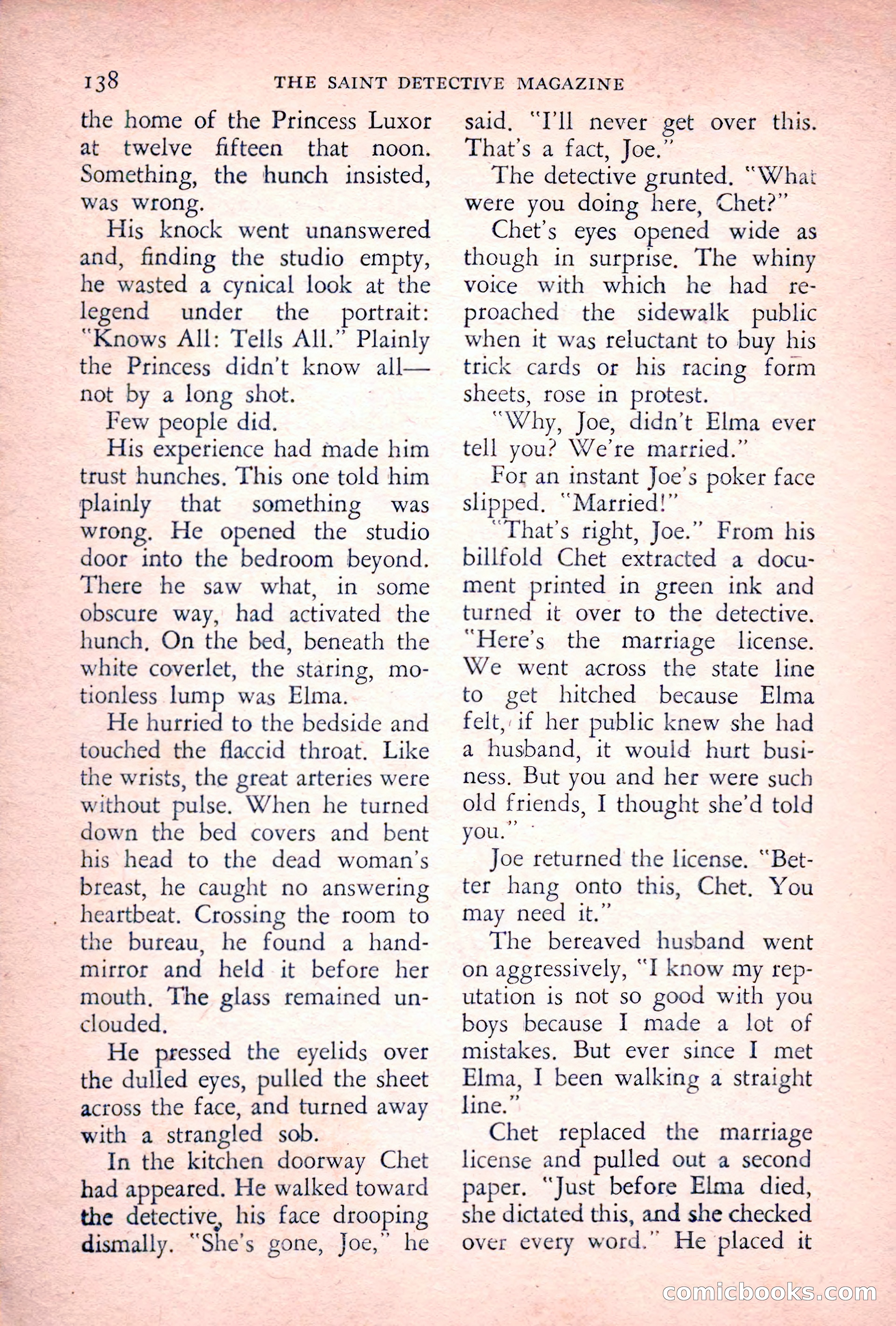 The Saint Detective Magazine, July 1955 — page 140 of 164