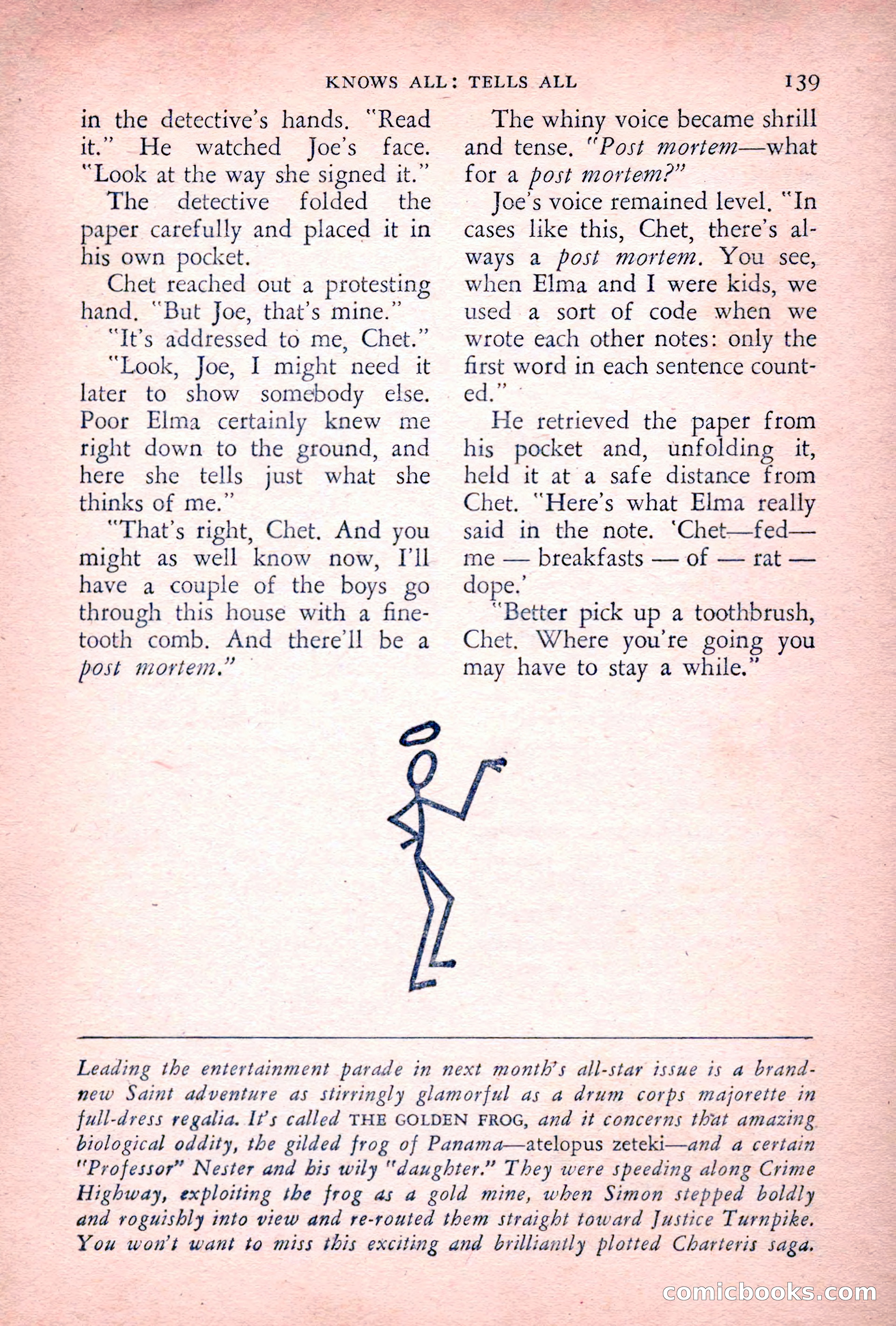 The Saint Detective Magazine, July 1955 — page 141 of 164