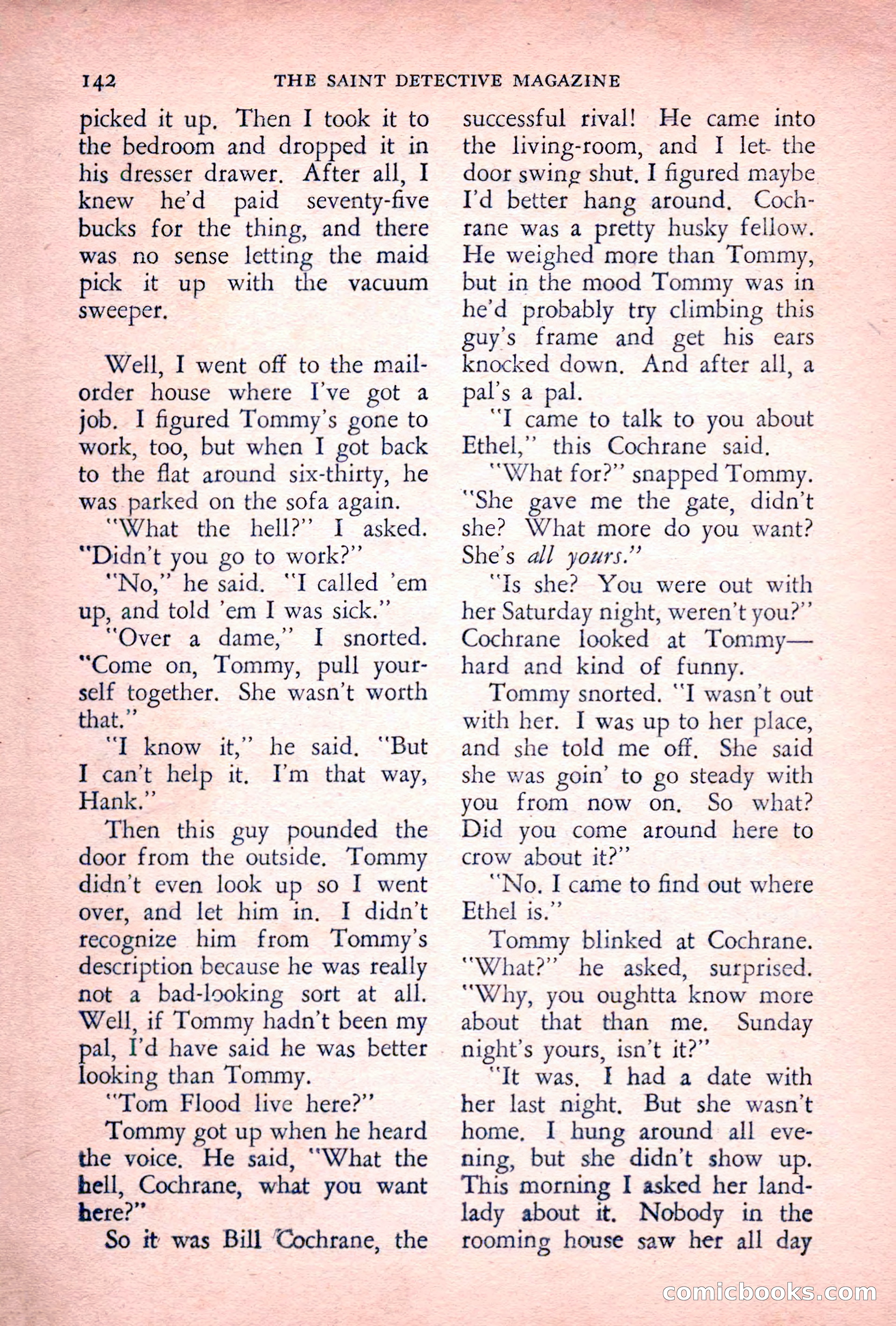 The Saint Detective Magazine, July 1955 — page 144 of 164