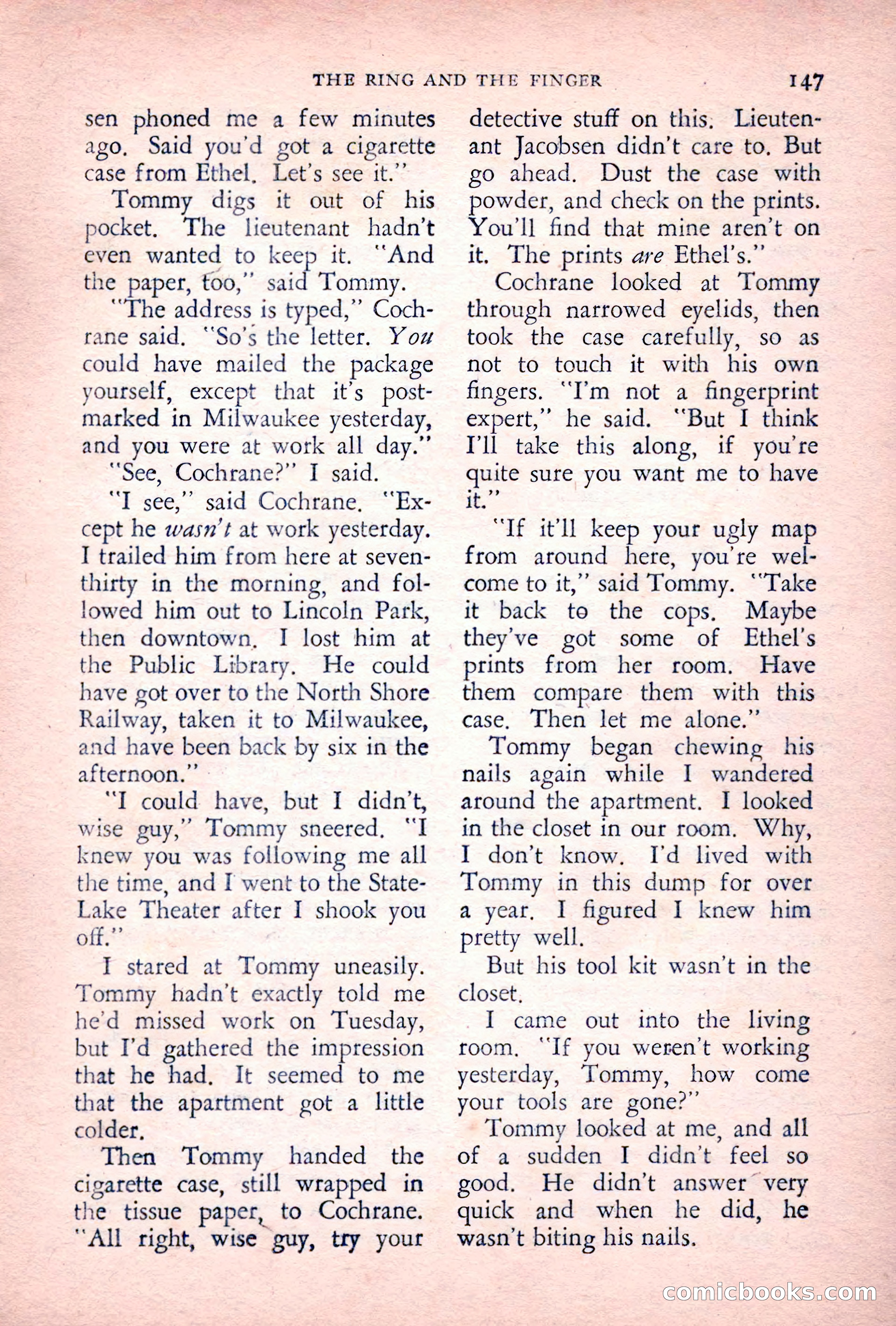 The Saint Detective Magazine, July 1955 — page 149 of 164