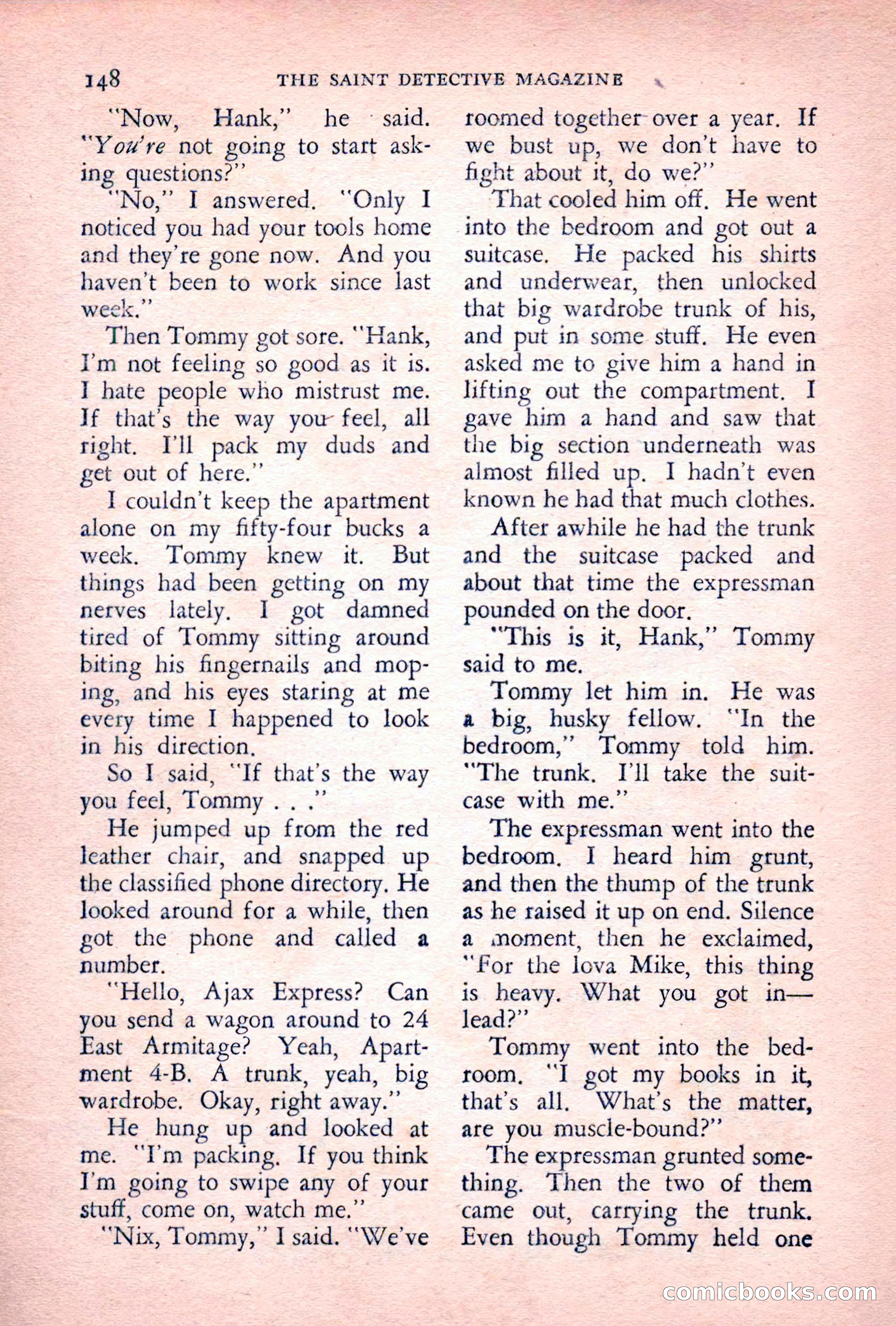 The Saint Detective Magazine, July 1955 — page 150 of 164