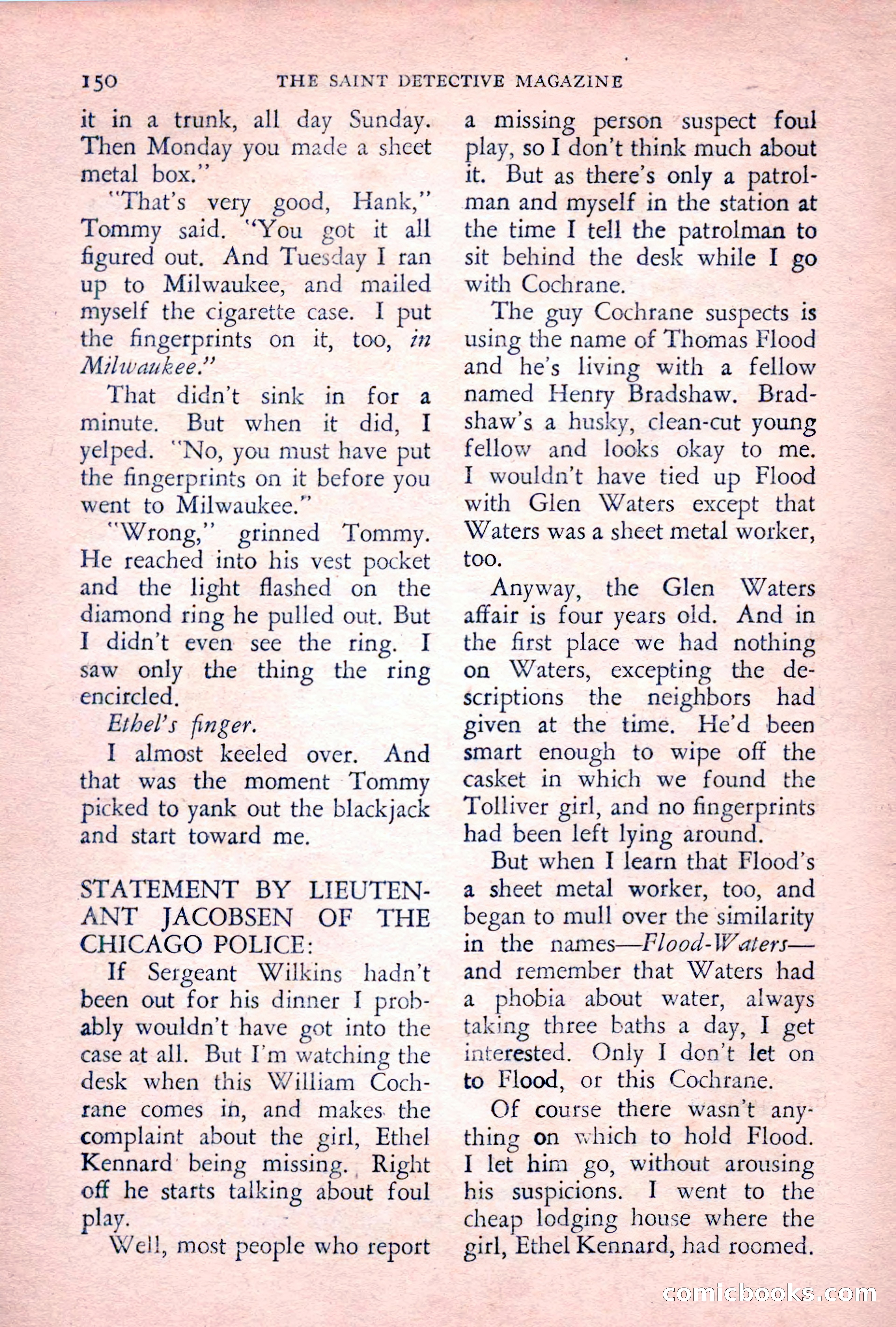 The Saint Detective Magazine, July 1955 — page 152 of 164