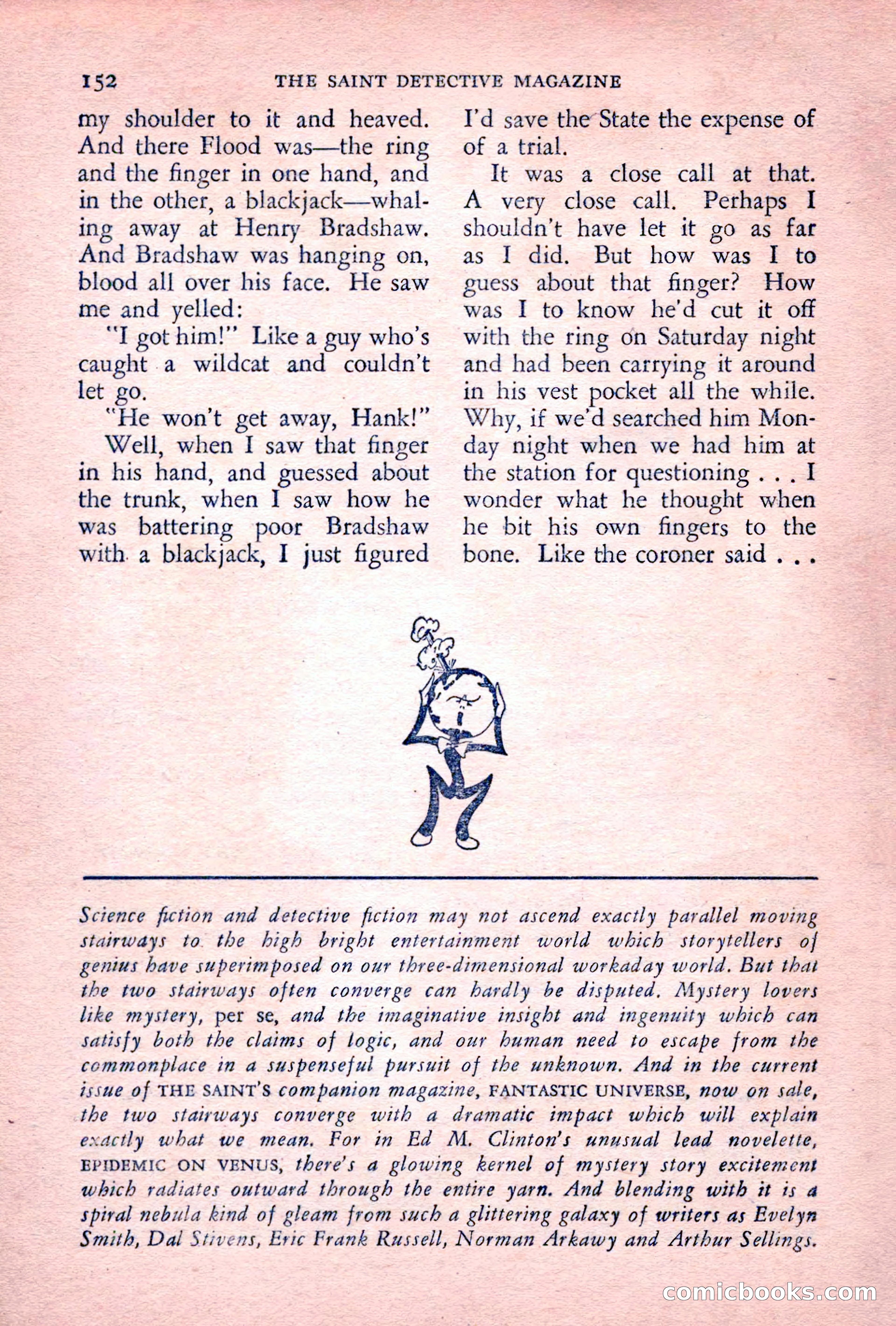 The Saint Detective Magazine, July 1955 — page 154 of 164