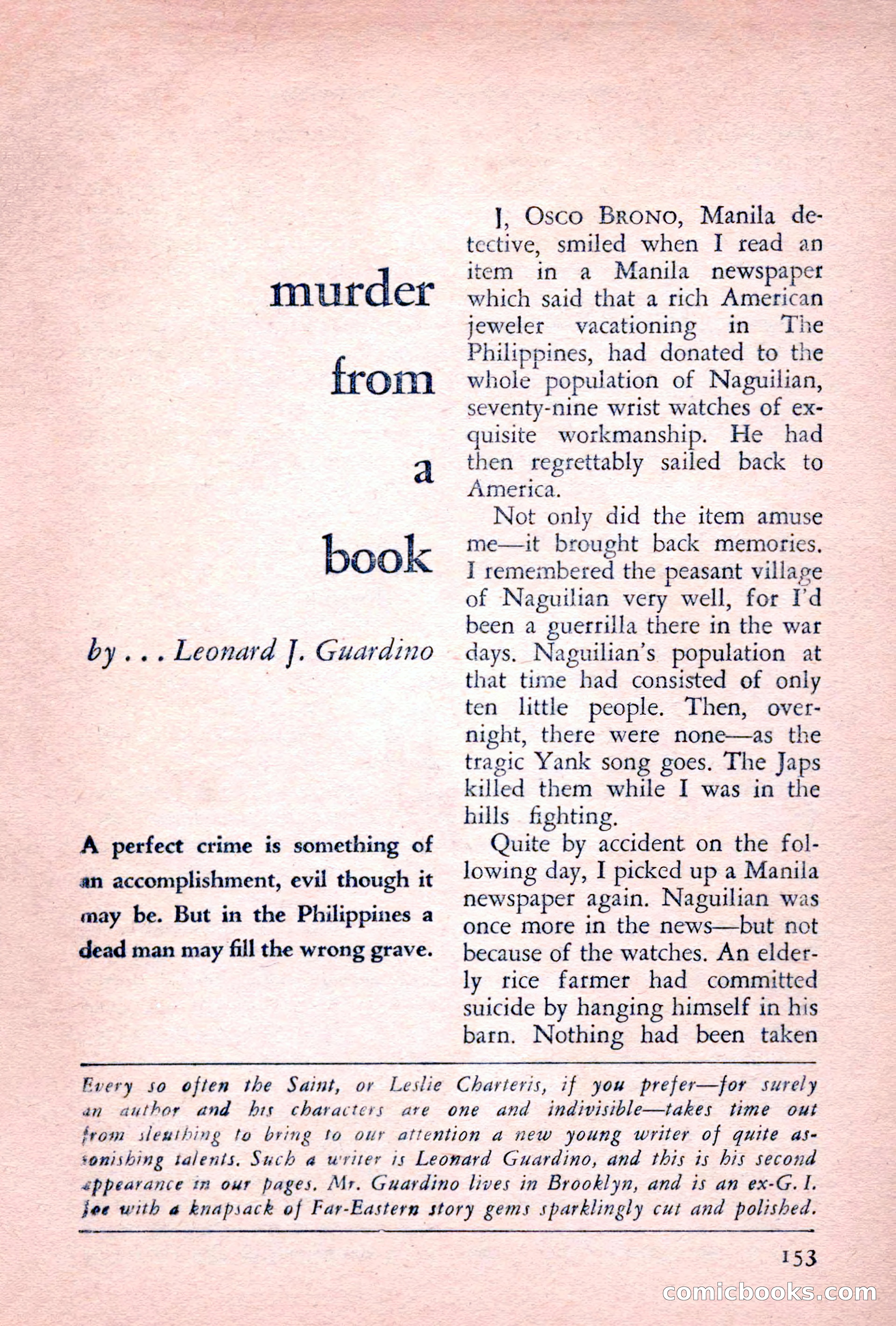 The Saint Detective Magazine, July 1955 — page 155 of 164