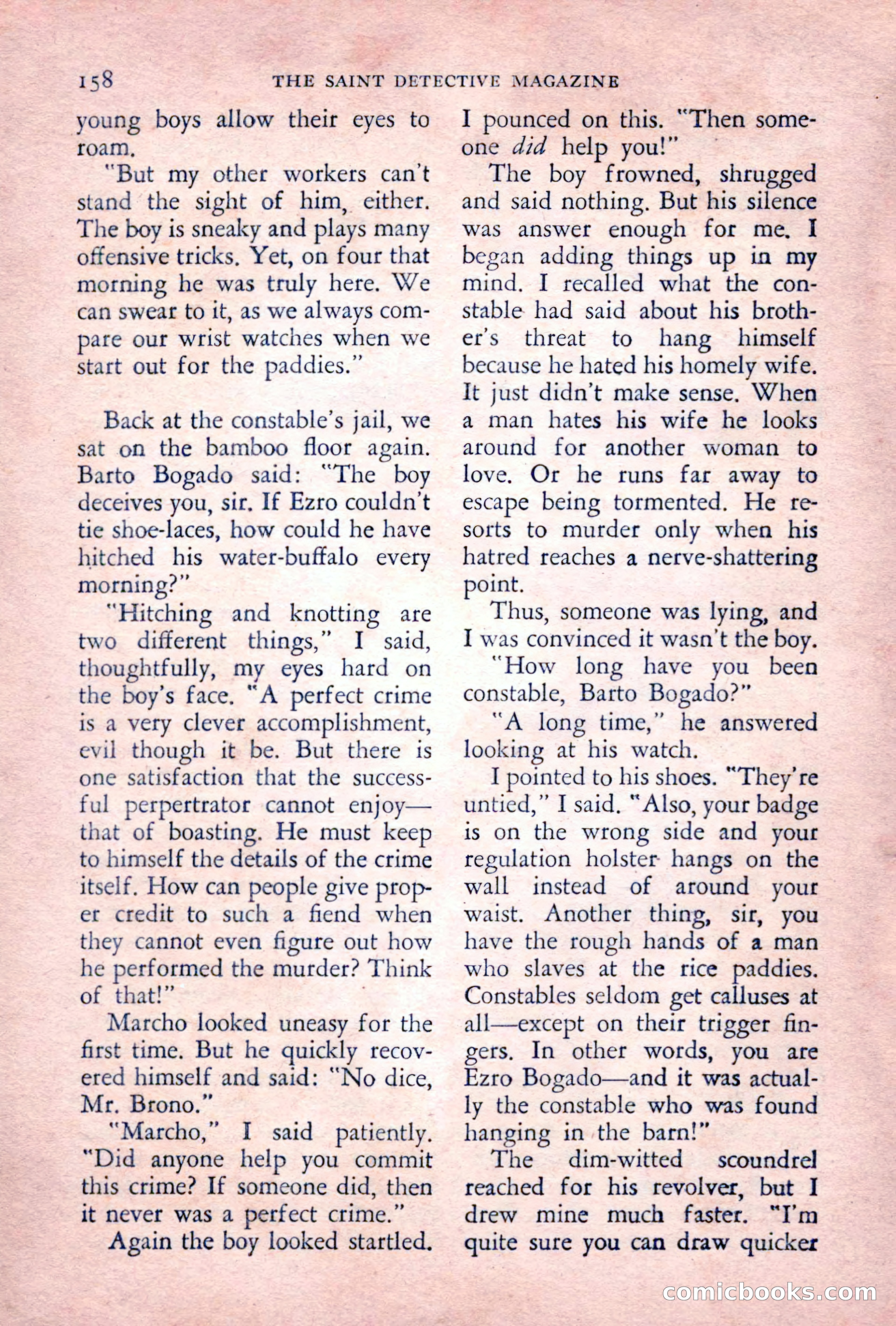 The Saint Detective Magazine, July 1955 — page 160 of 164