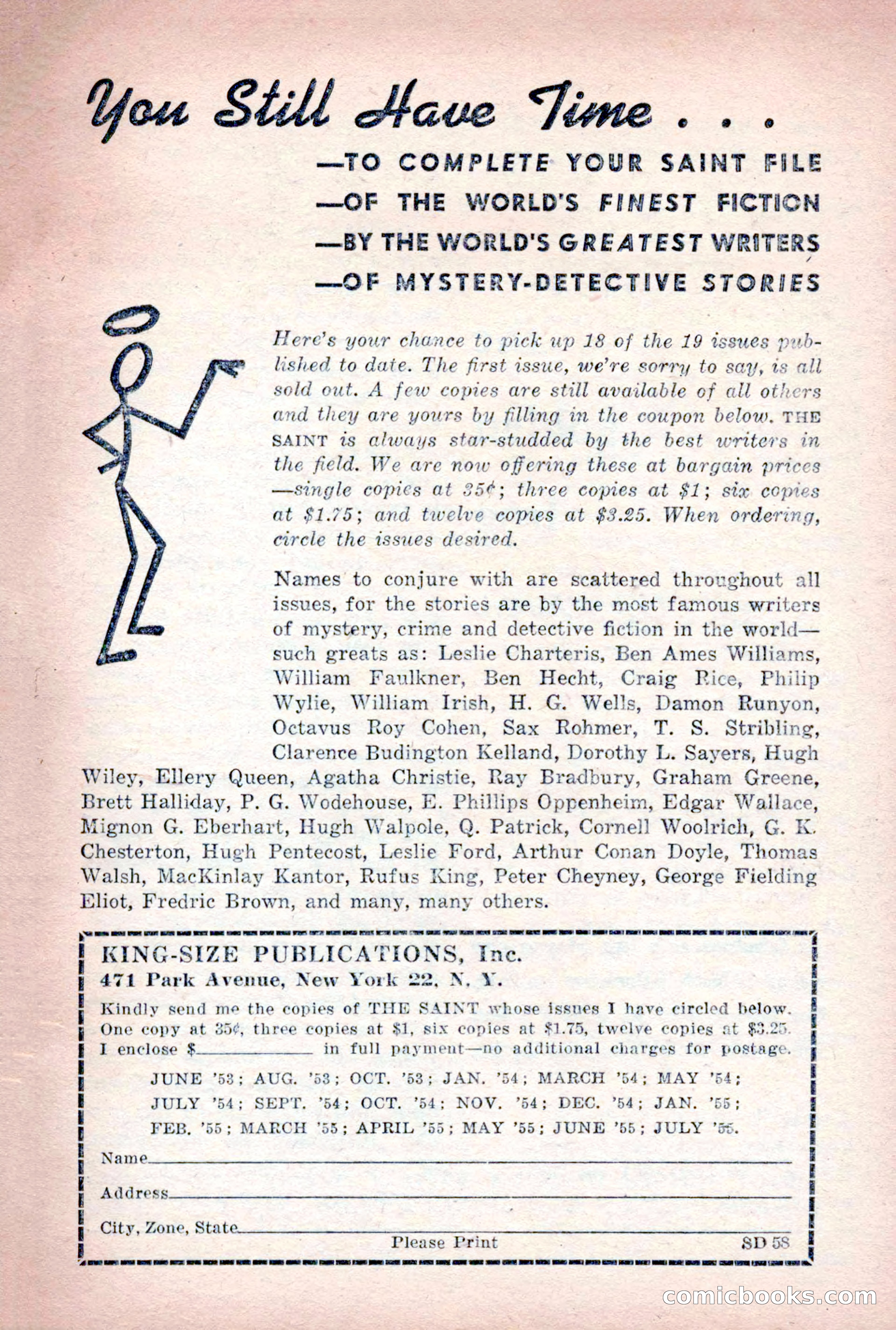 The Saint Detective Magazine, August 1955 — page 5 of 164