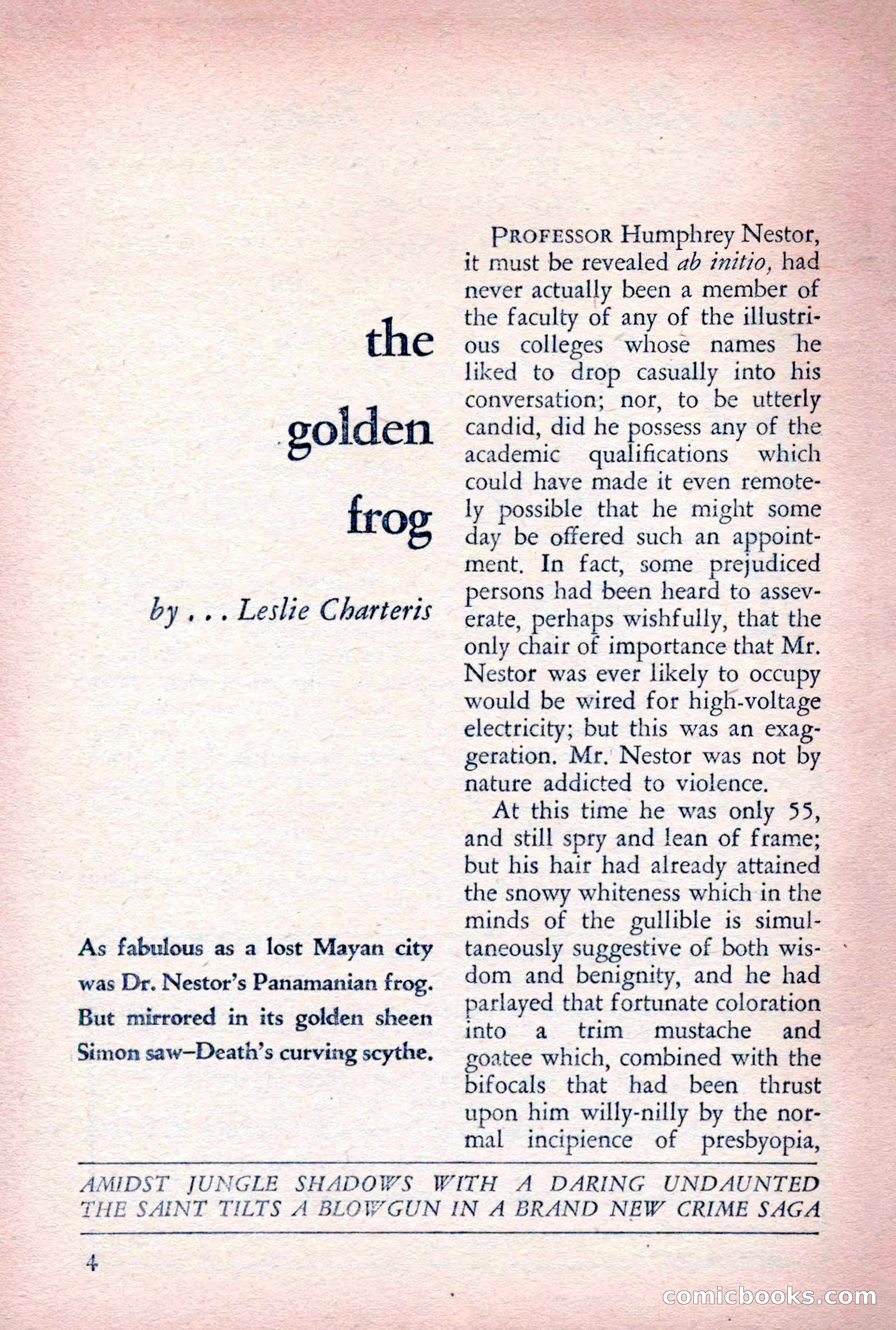 The Saint Detective Magazine, August 1955 — page 6 of 164