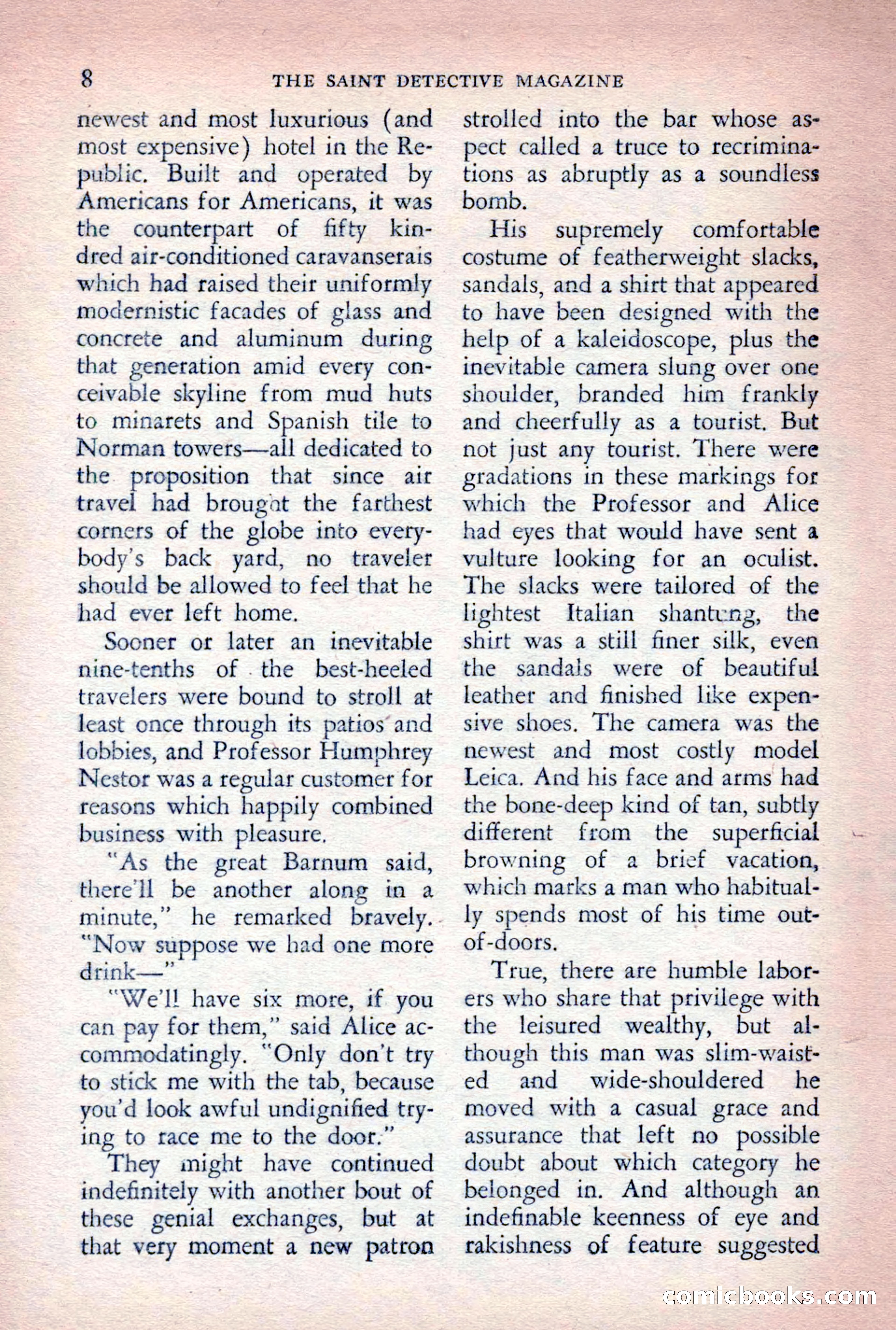 The Saint Detective Magazine, August 1955 — page 10 of 164