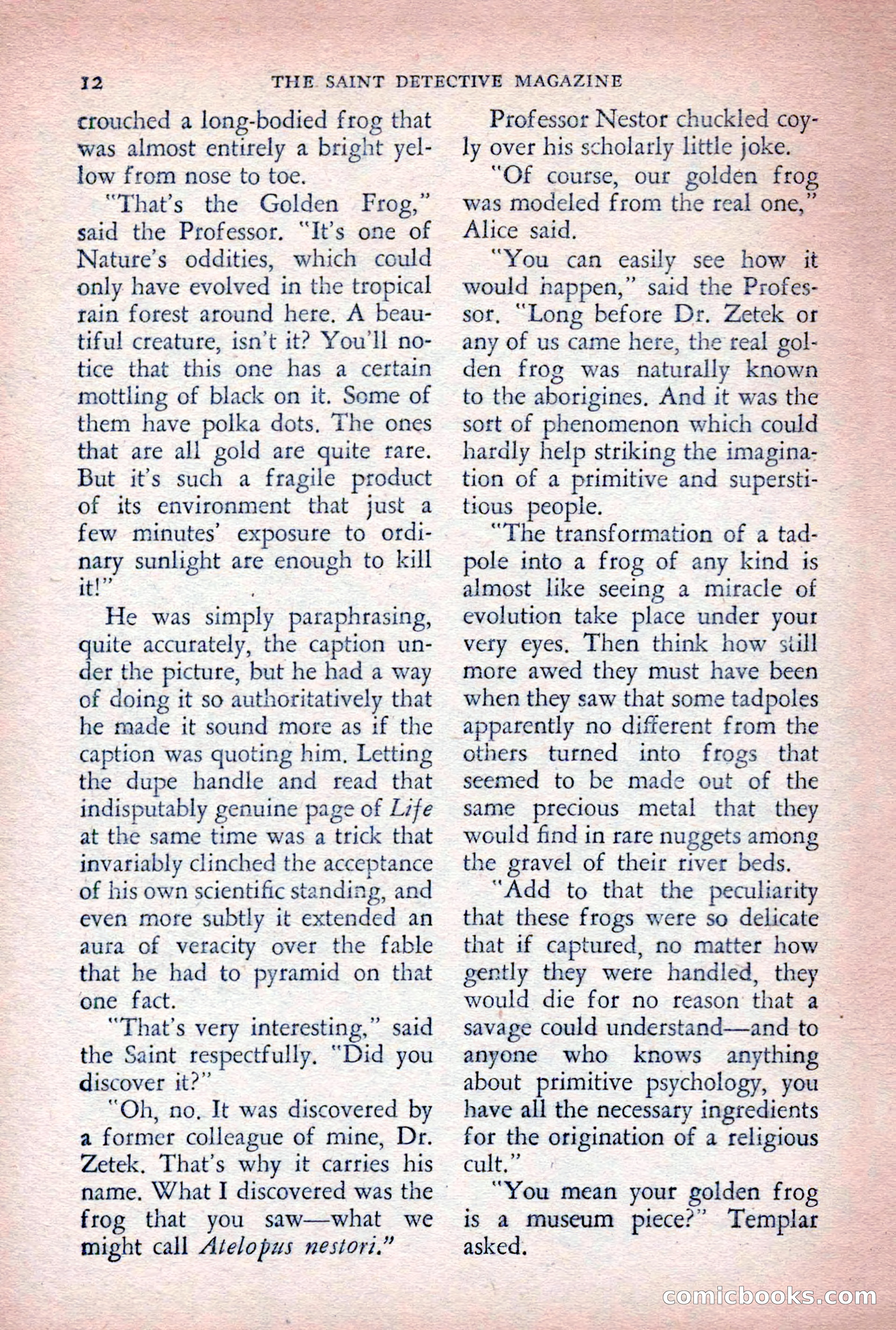 The Saint Detective Magazine, August 1955 — page 14 of 164