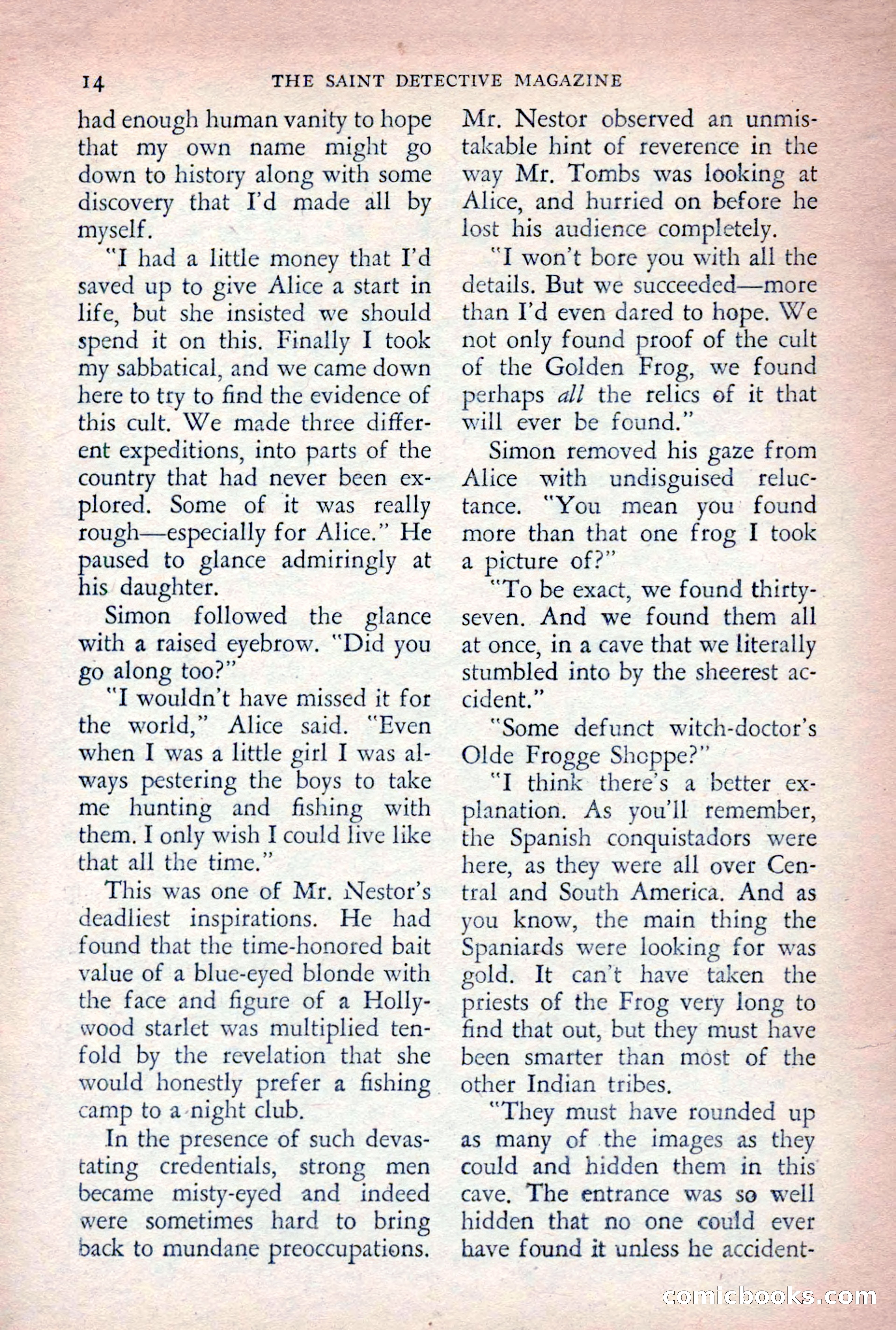 The Saint Detective Magazine, August 1955 — page 16 of 164