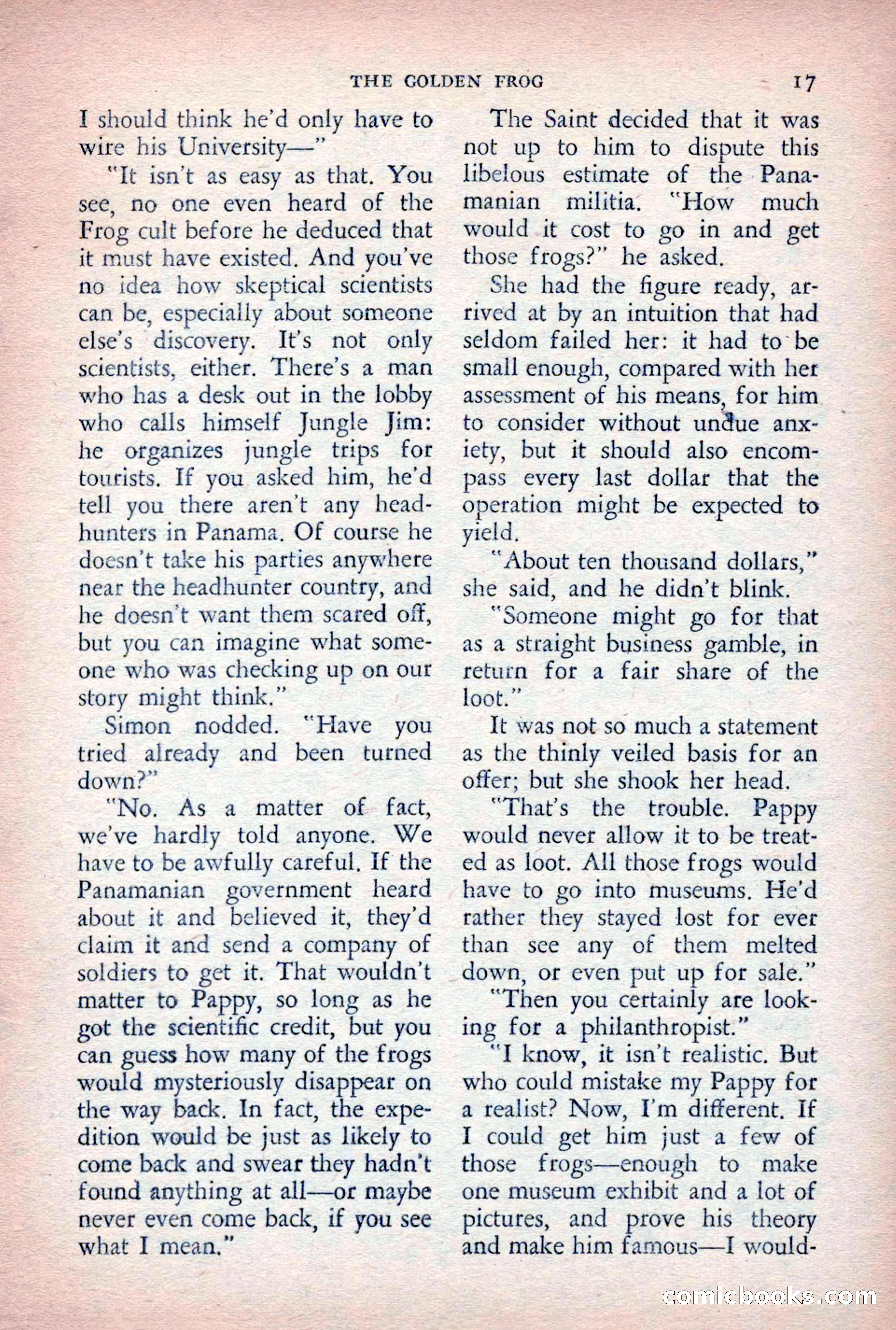 The Saint Detective Magazine, August 1955 — page 19 of 164