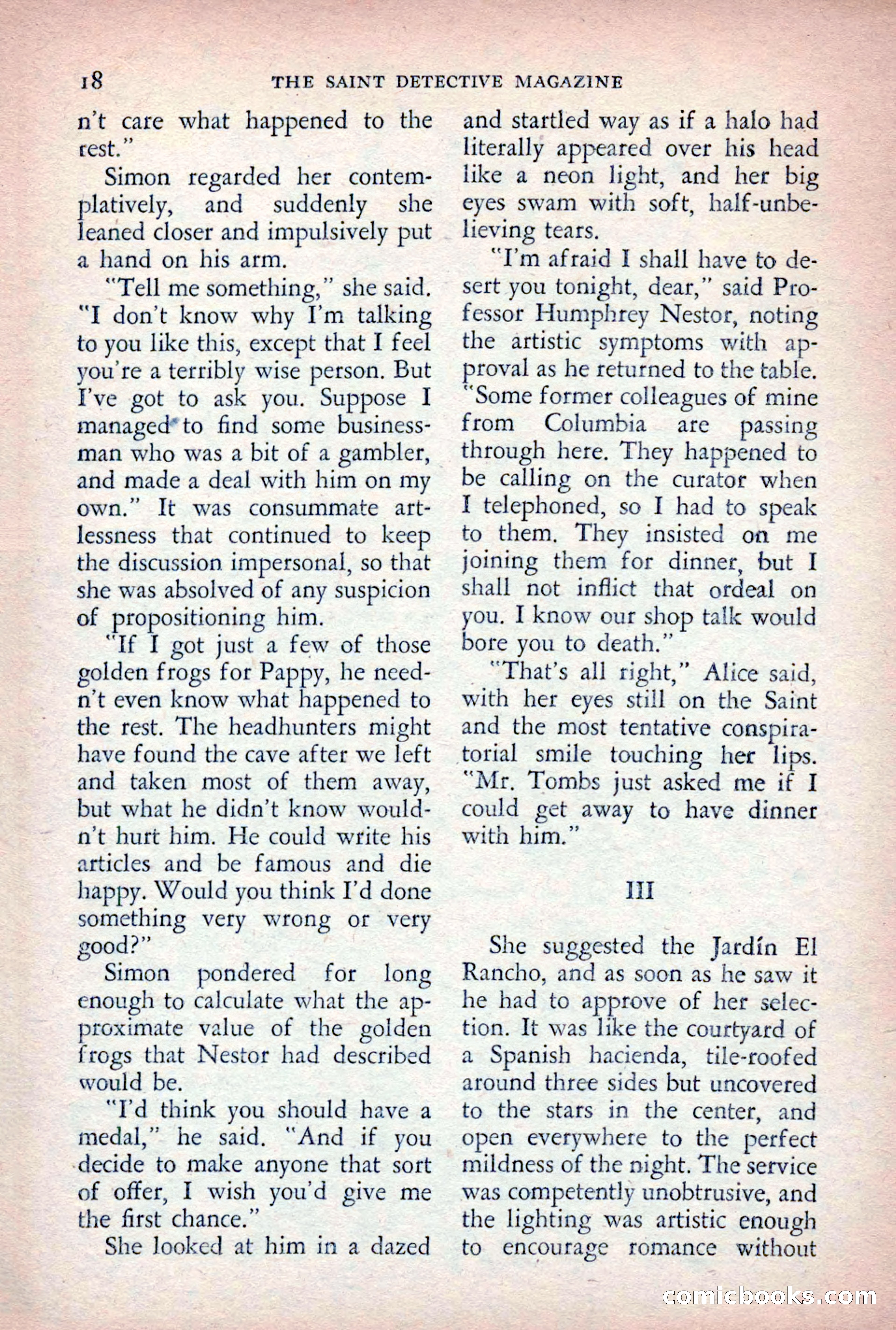The Saint Detective Magazine, August 1955 — page 20 of 164