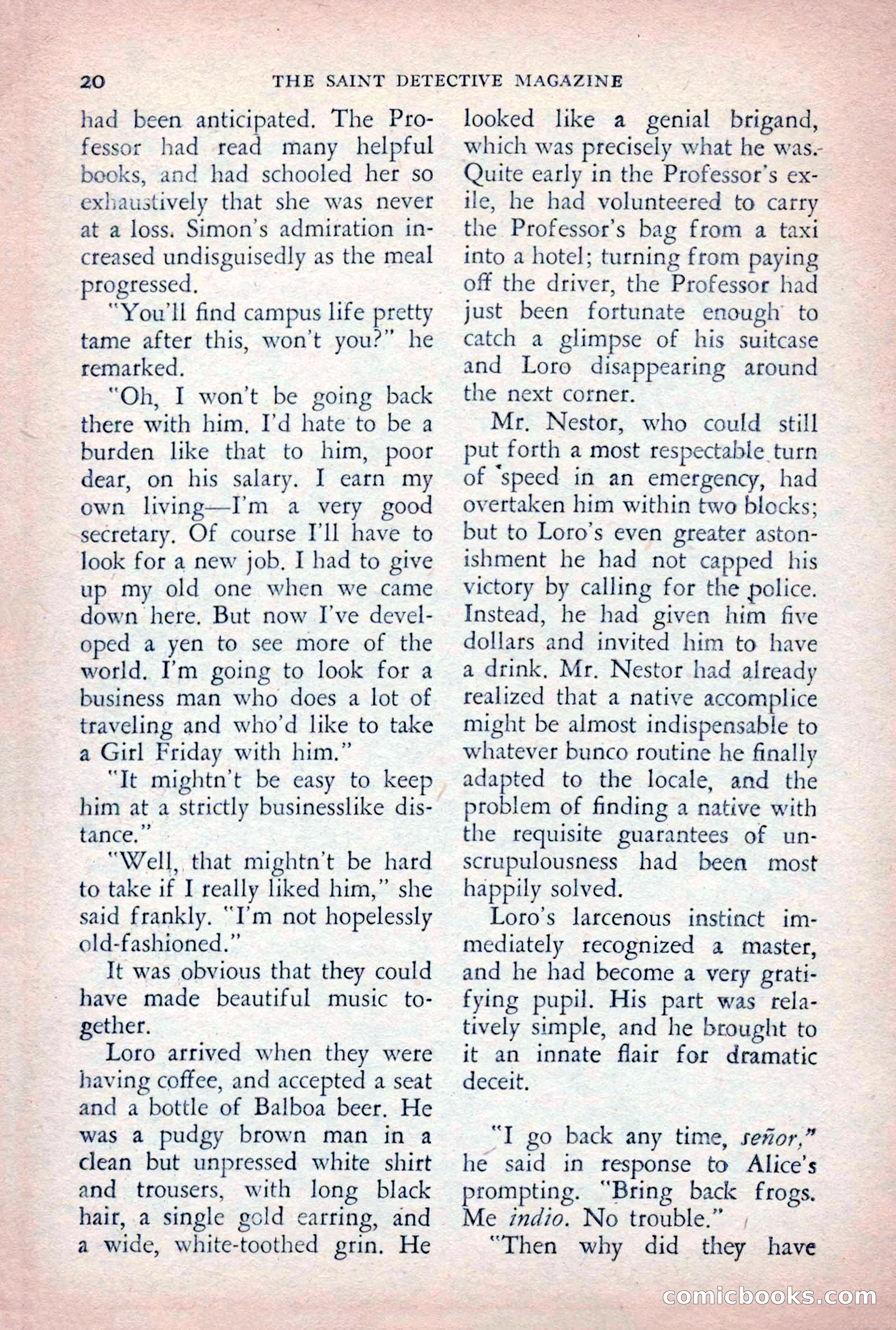 The Saint Detective Magazine, August 1955 — page 22 of 164