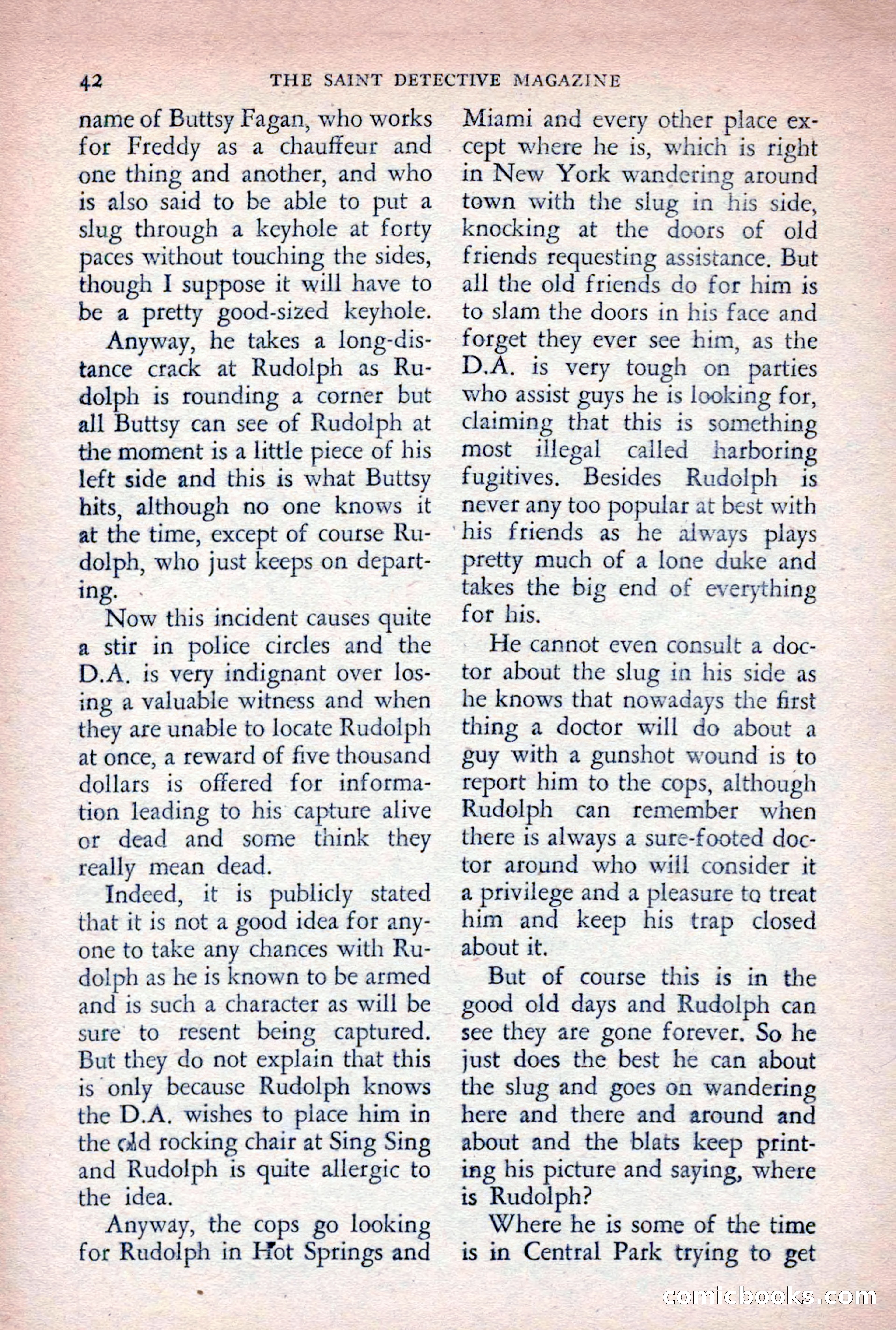 The Saint Detective Magazine, August 1955 — page 44 of 164