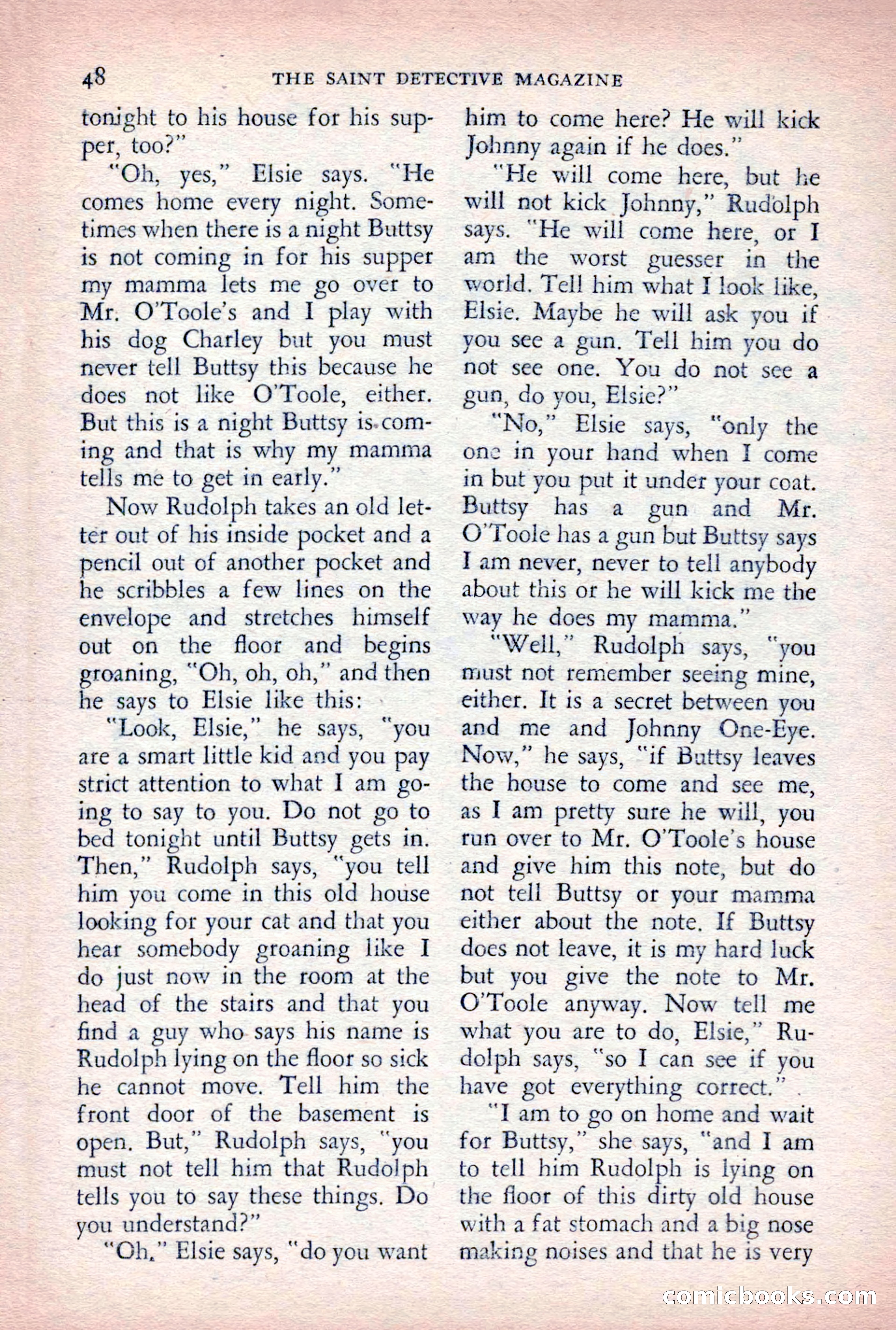 The Saint Detective Magazine, August 1955 — page 50 of 164