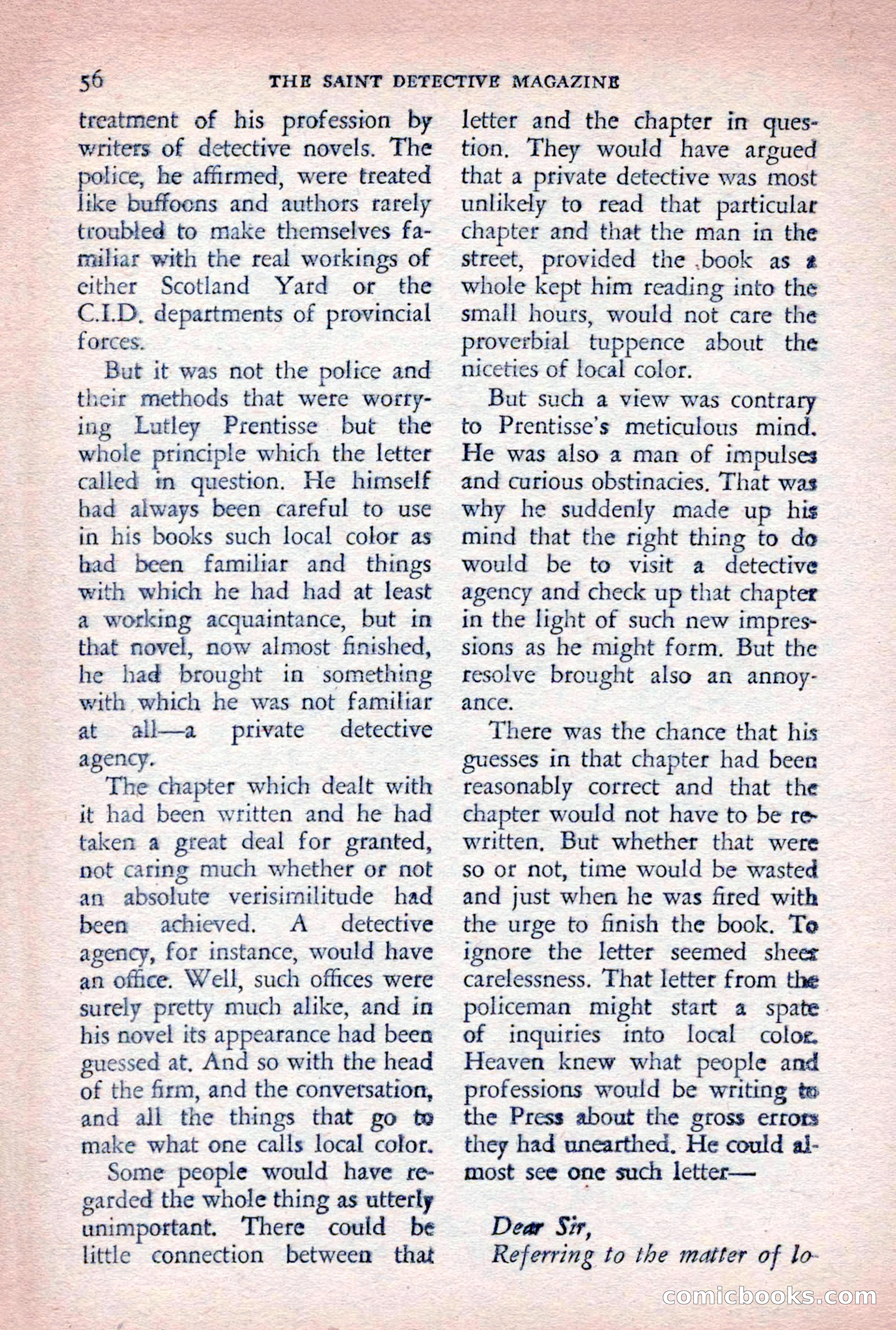 The Saint Detective Magazine, August 1955 — page 58 of 164