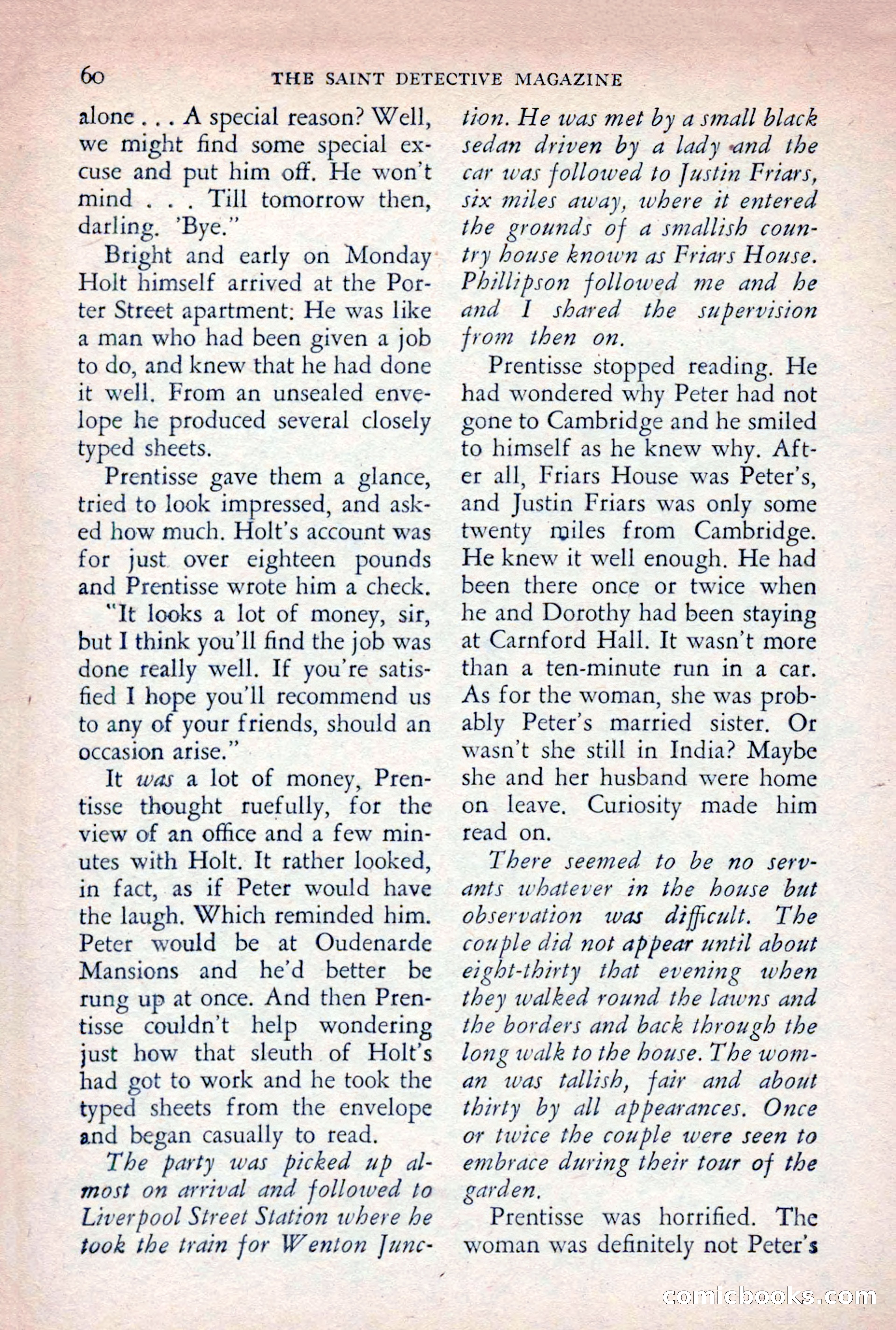 The Saint Detective Magazine, August 1955 — page 62 of 164