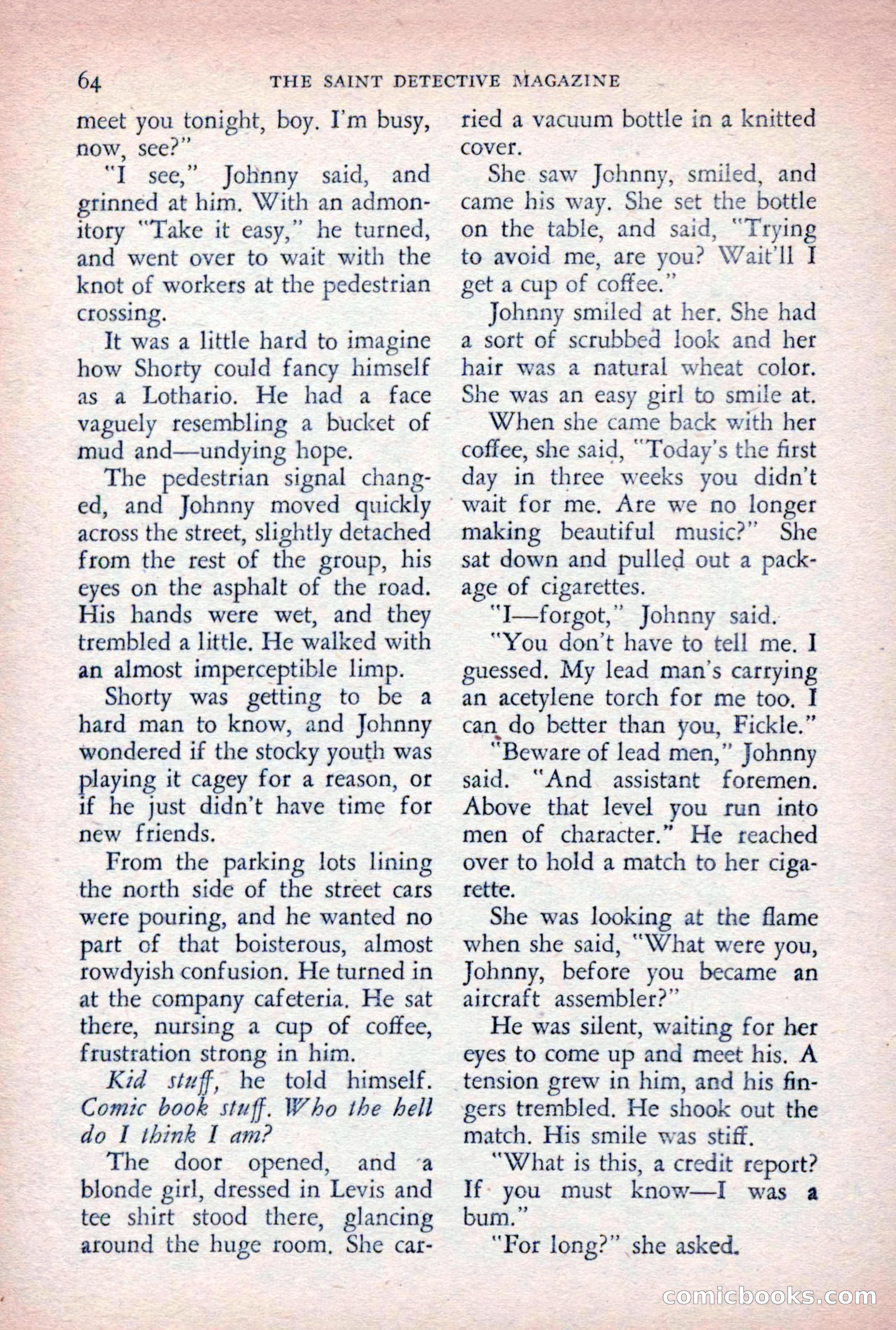 The Saint Detective Magazine, August 1955 — page 66 of 164