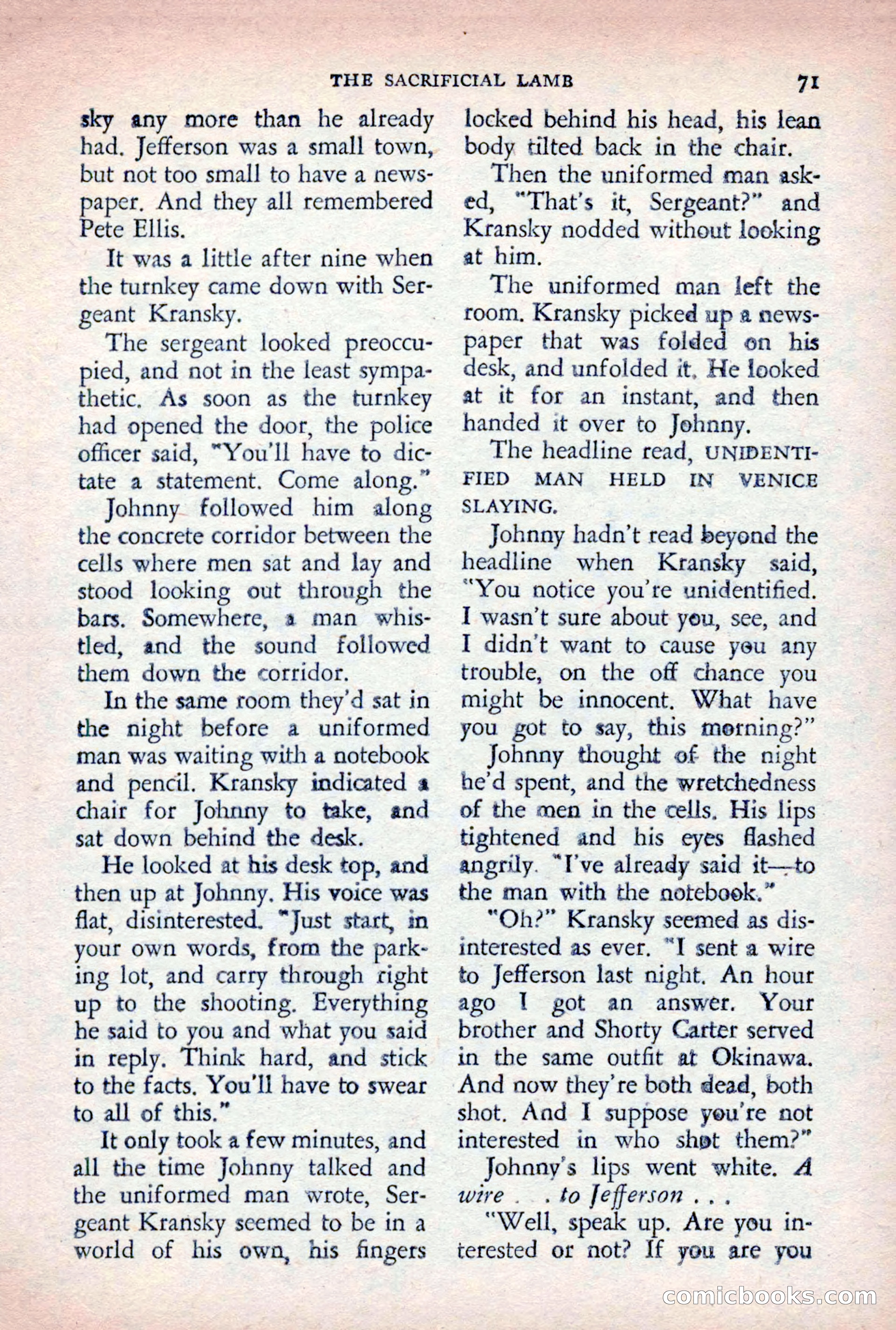 The Saint Detective Magazine, August 1955 — page 73 of 164