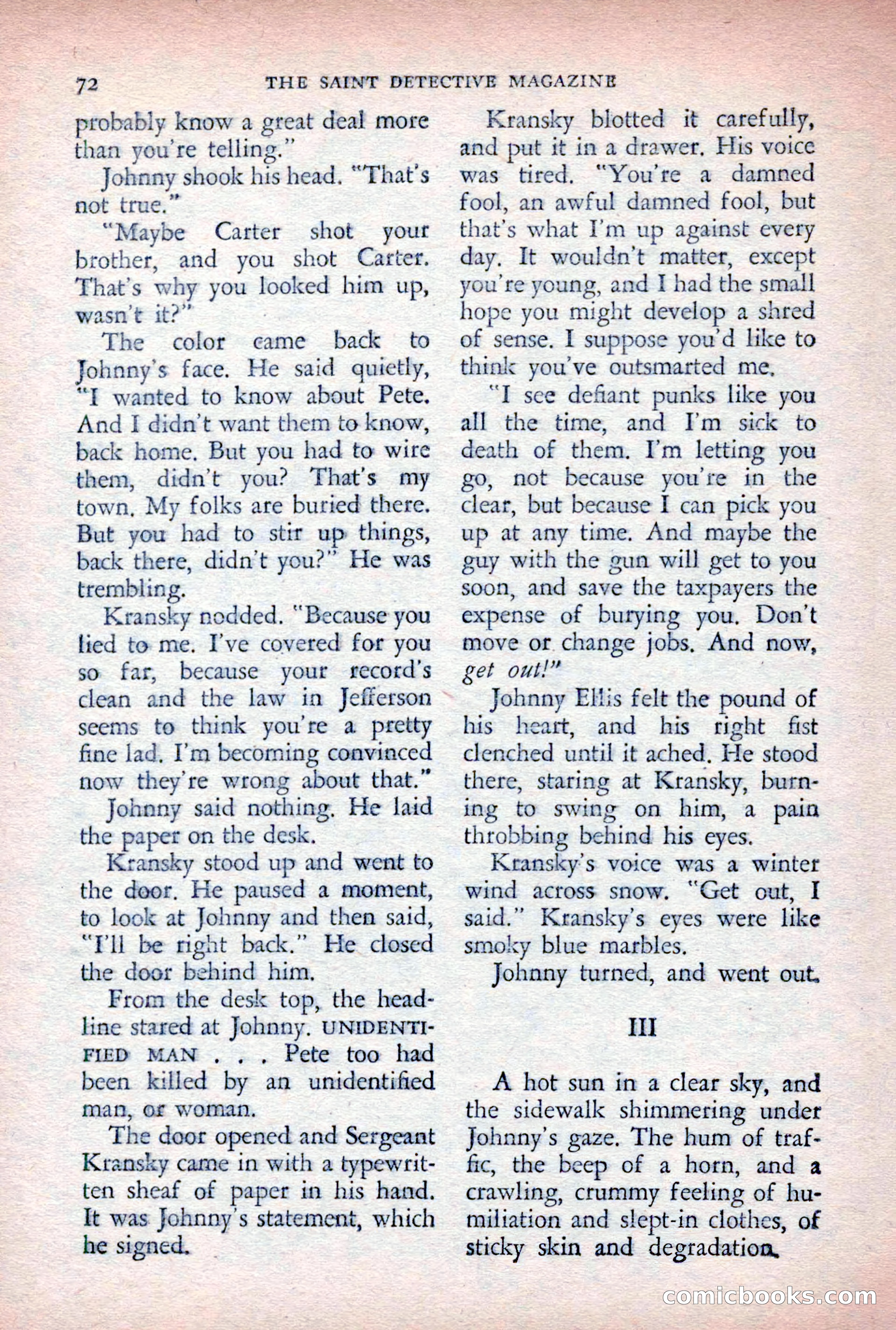The Saint Detective Magazine, August 1955 — page 74 of 164
