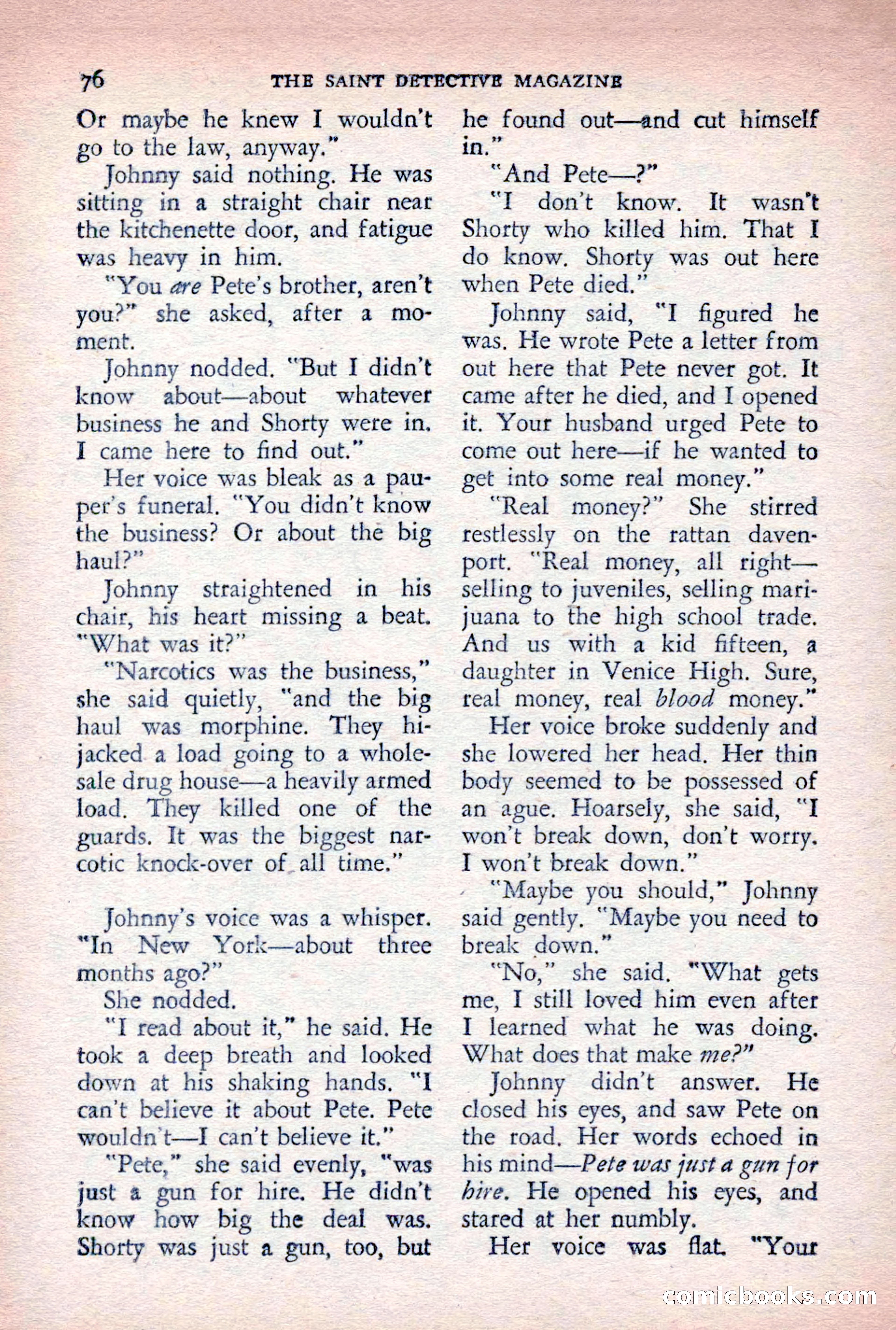 The Saint Detective Magazine, August 1955 — page 78 of 164