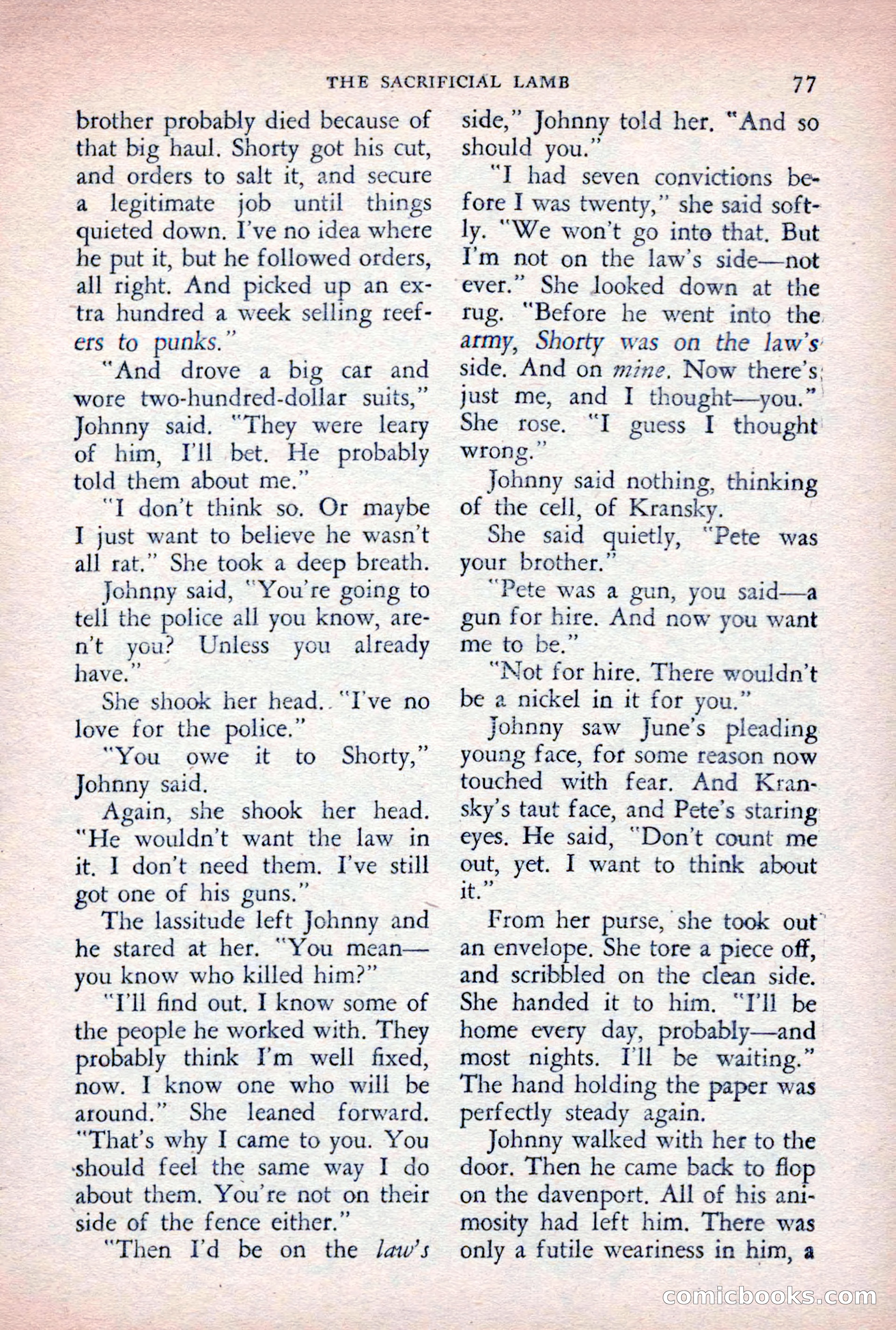 The Saint Detective Magazine, August 1955 — page 79 of 164