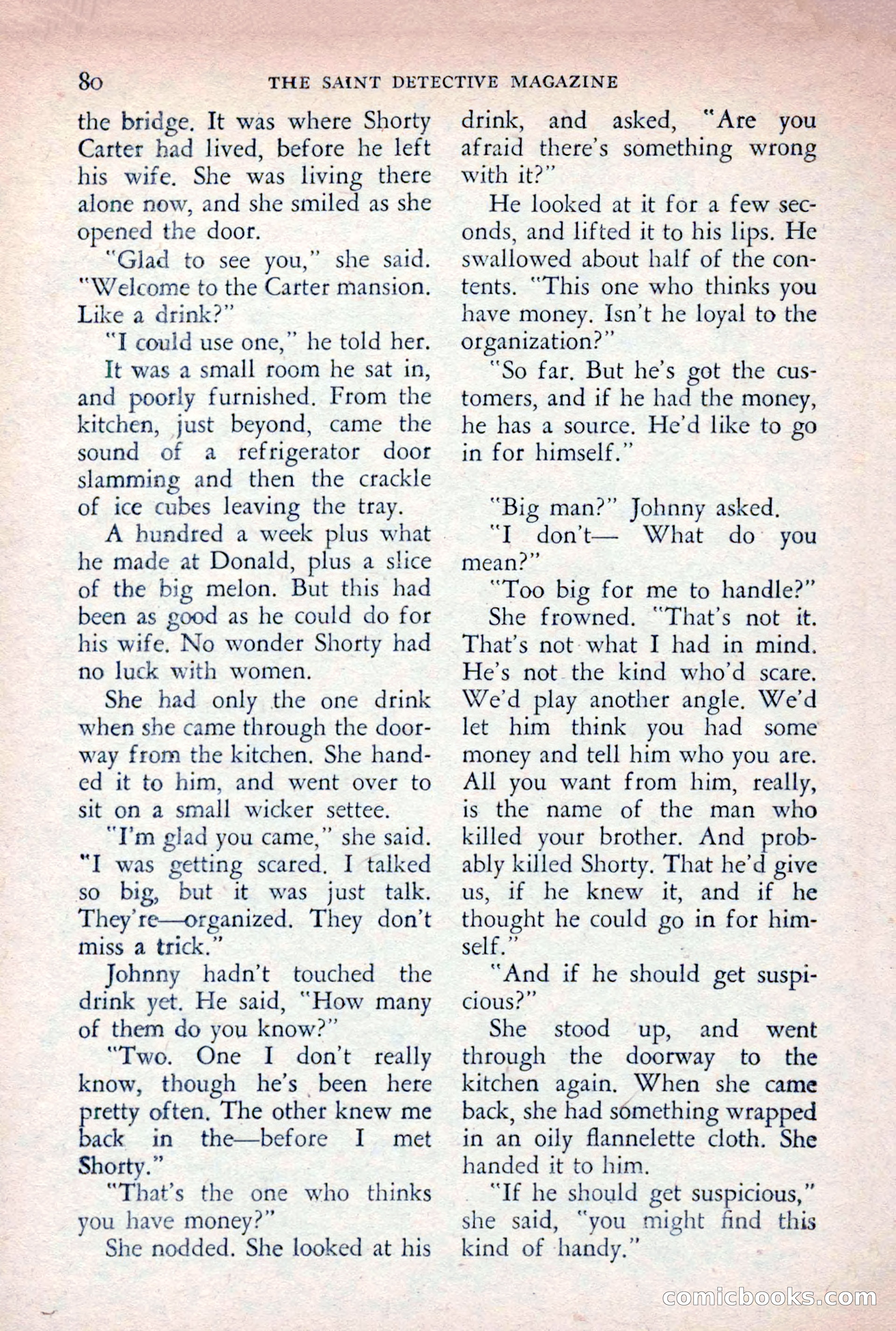 The Saint Detective Magazine, August 1955 — page 82 of 164