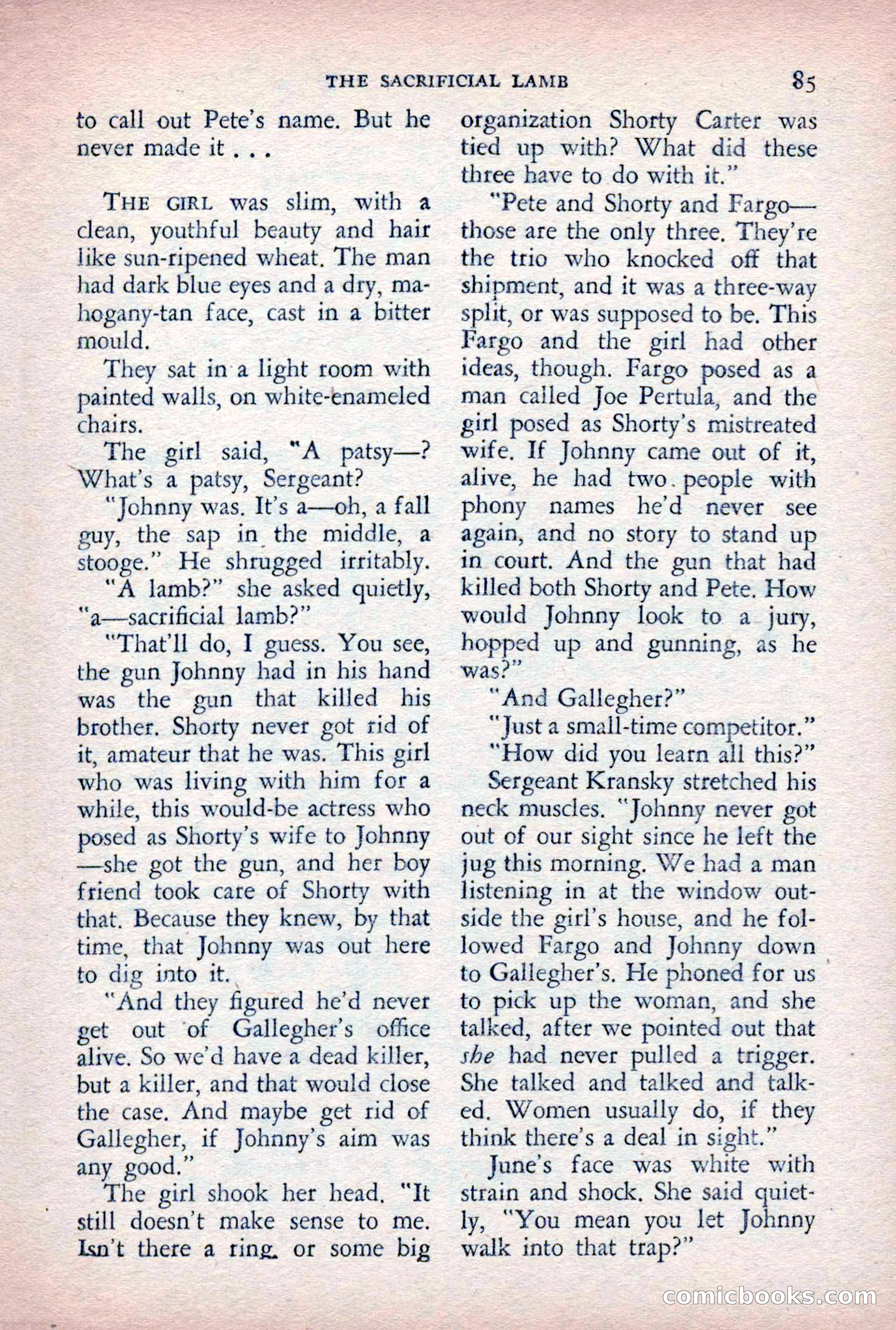 The Saint Detective Magazine, August 1955 — page 87 of 164