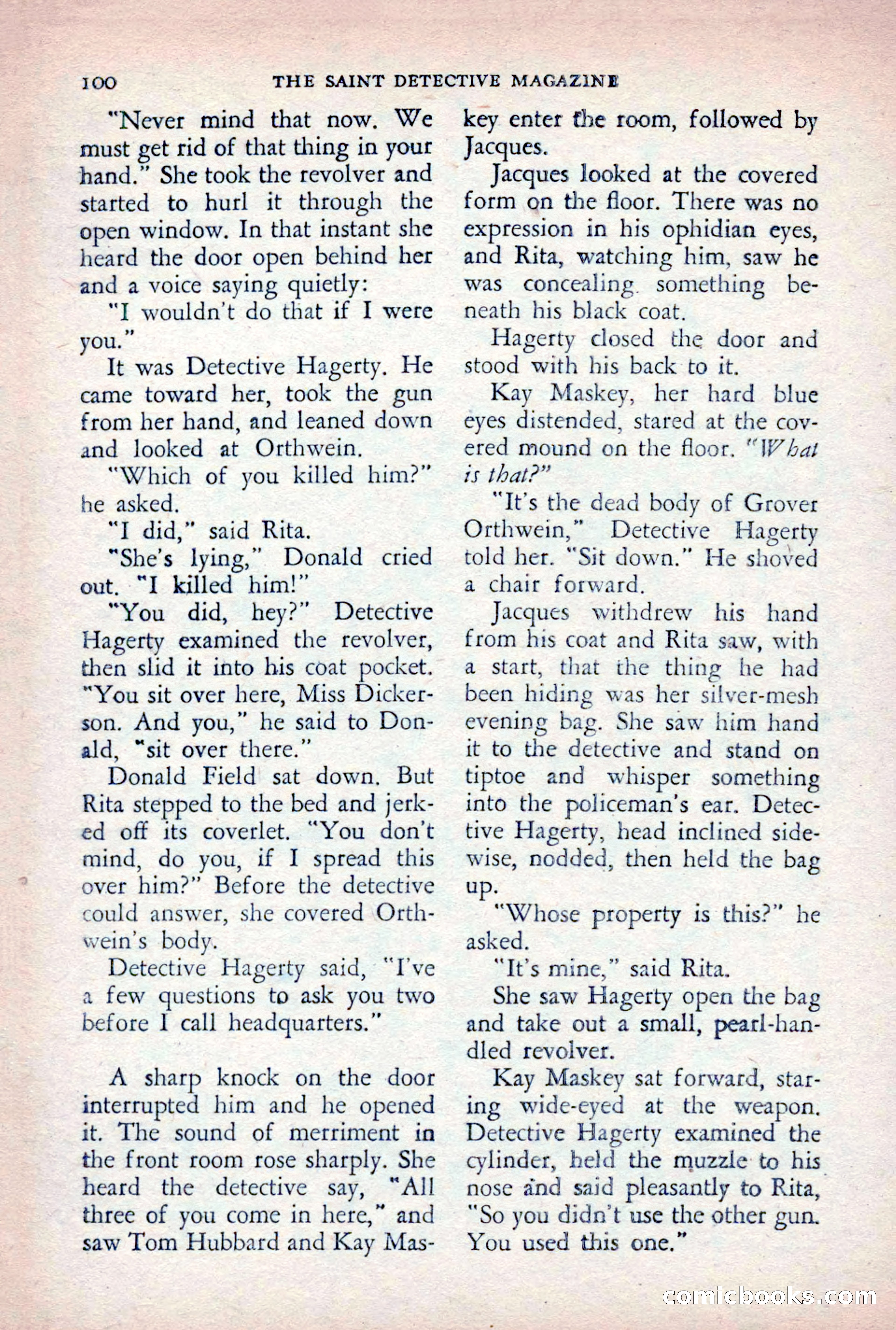 The Saint Detective Magazine, August 1955 — page 102 of 164