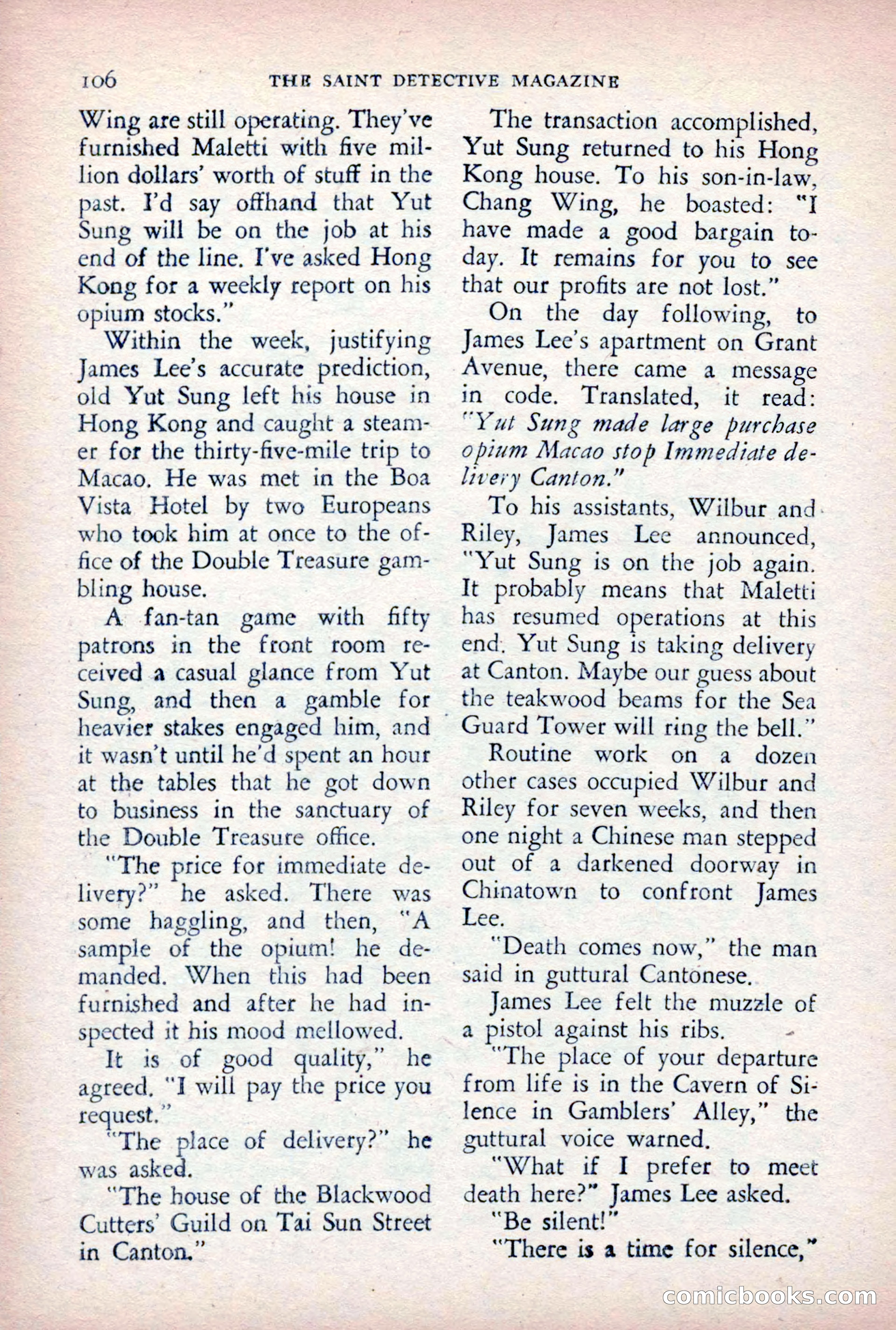 The Saint Detective Magazine, August 1955 — page 108 of 164
