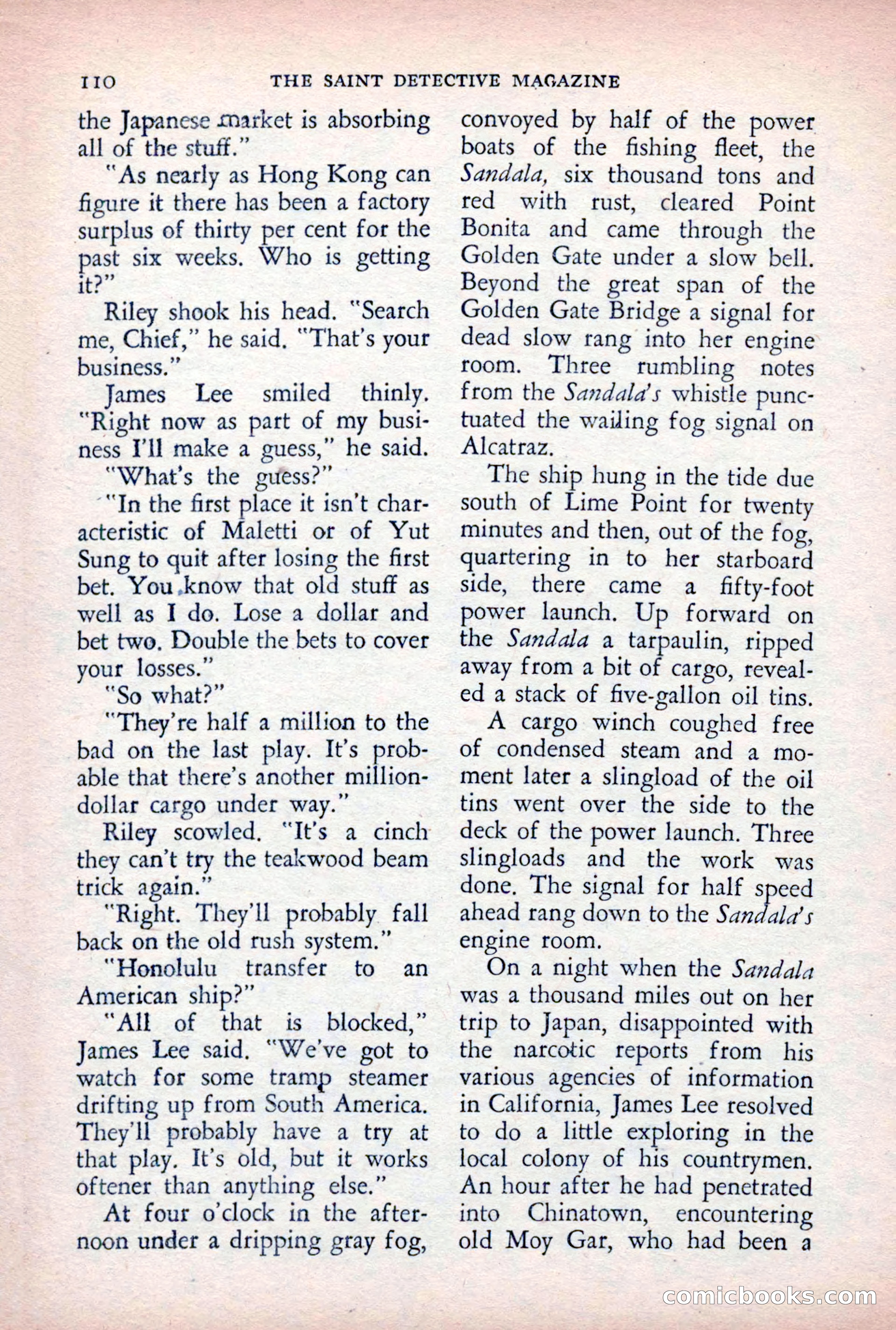 The Saint Detective Magazine, August 1955 — page 112 of 164