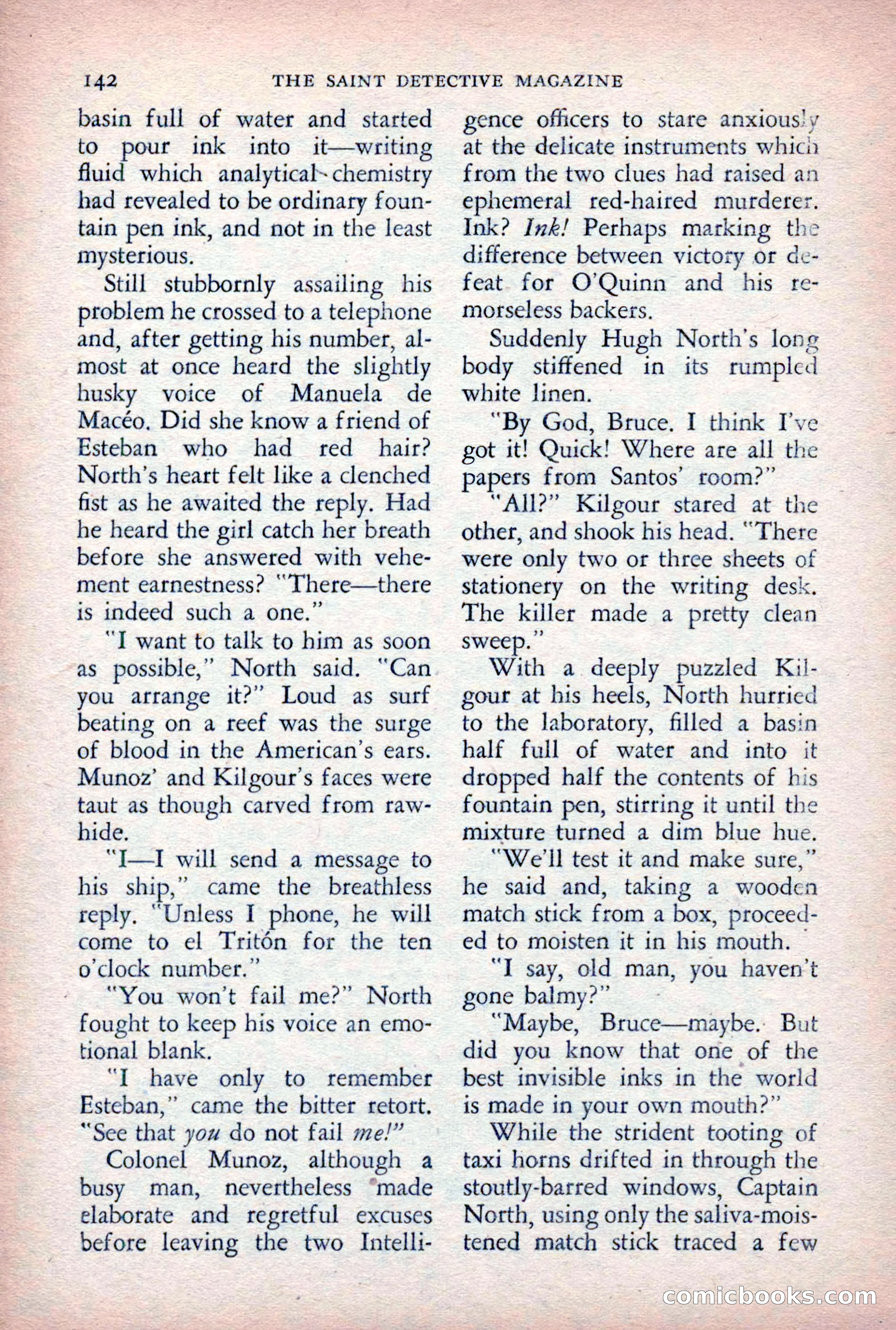 The Saint Detective Magazine, August 1955 — page 144 of 164