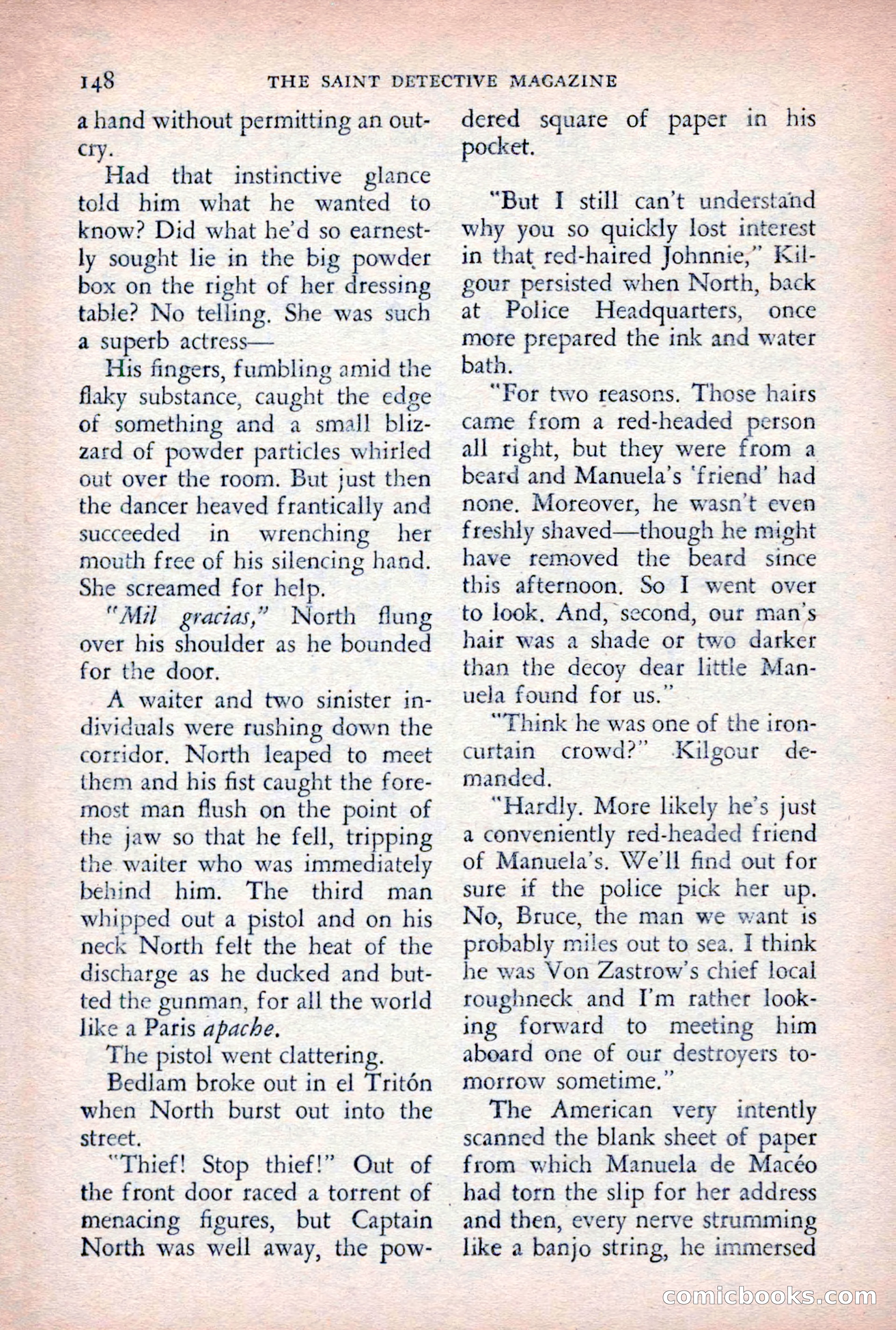 The Saint Detective Magazine, August 1955 — page 150 of 164