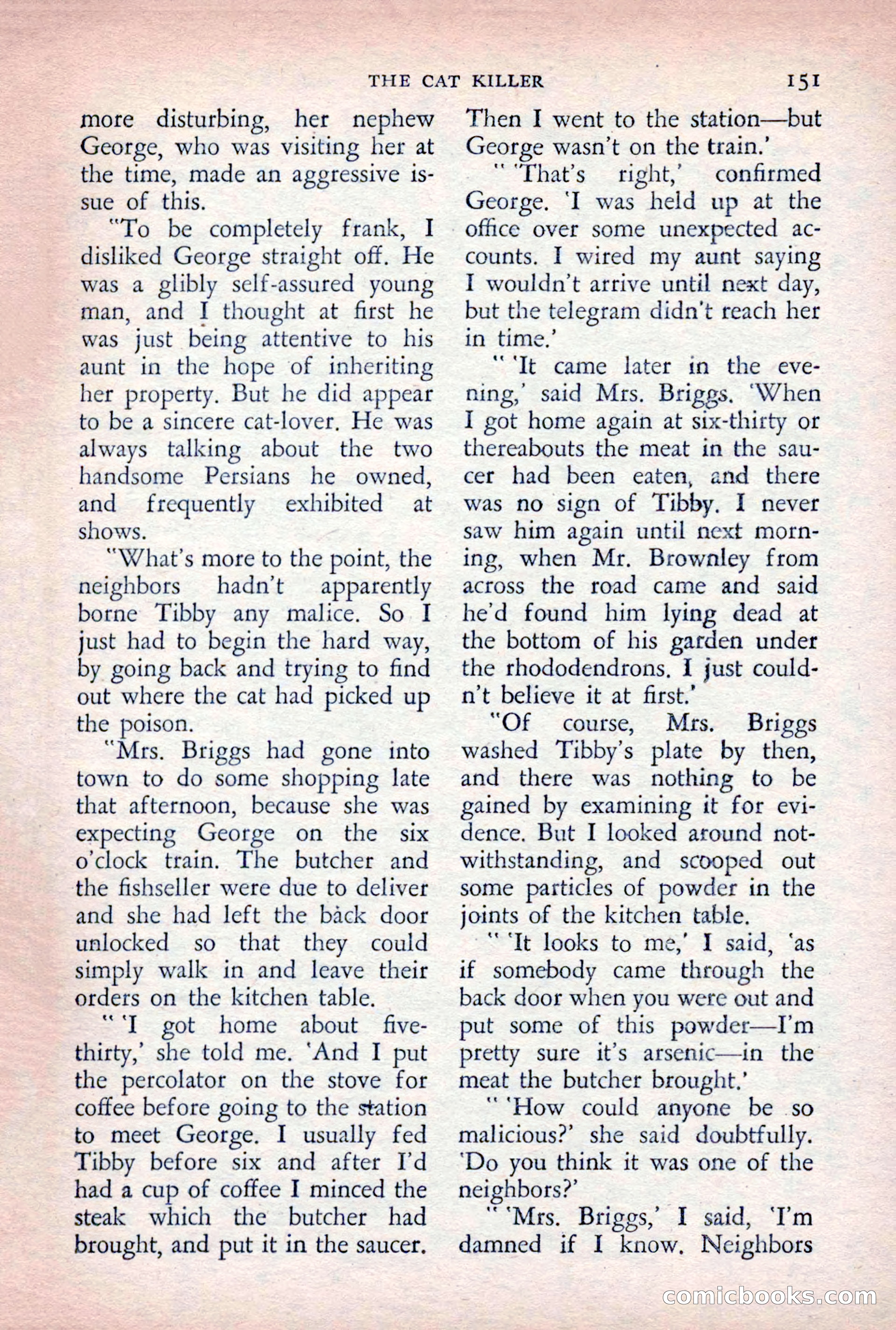 The Saint Detective Magazine, August 1955 — page 153 of 164