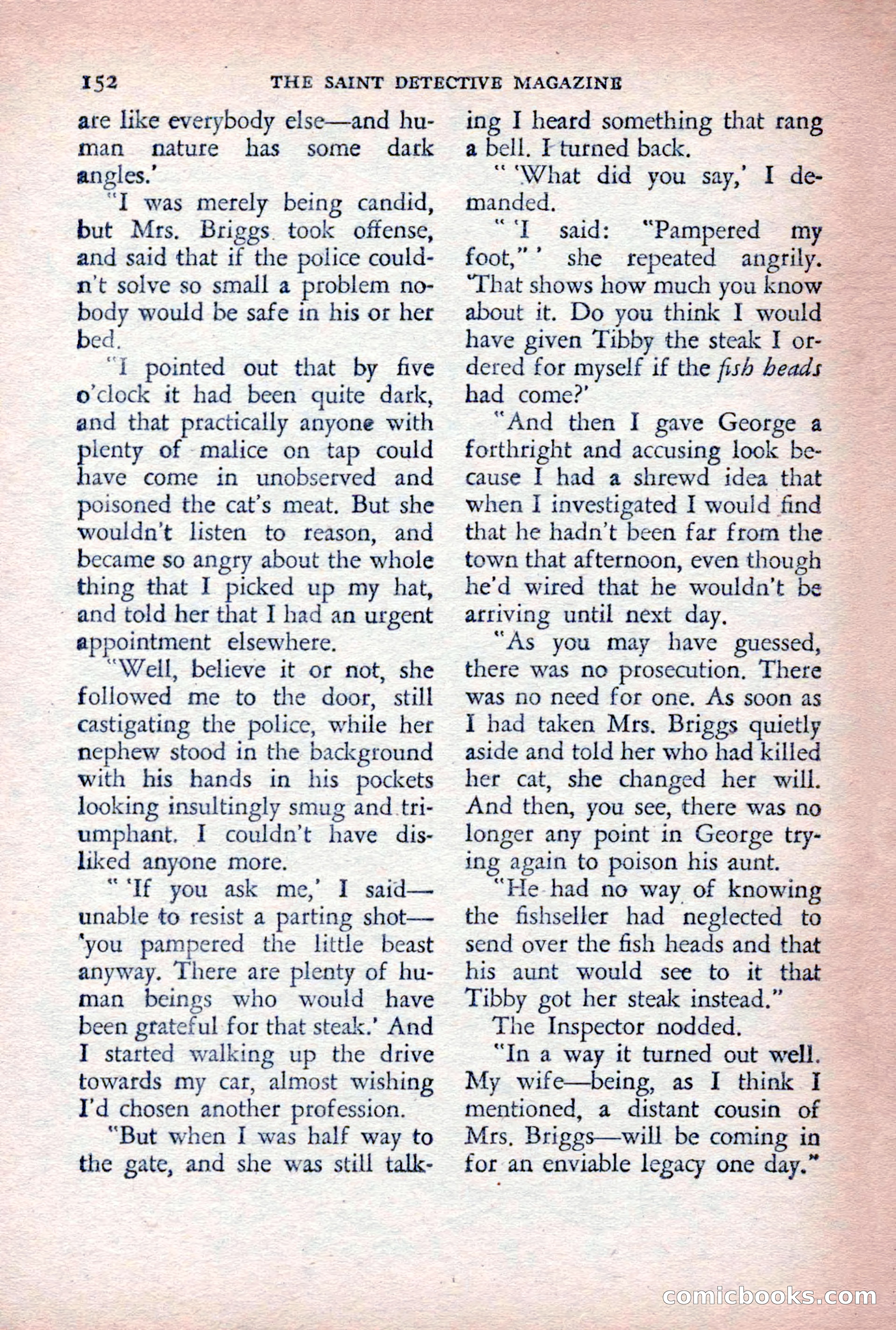 The Saint Detective Magazine, August 1955 — page 154 of 164