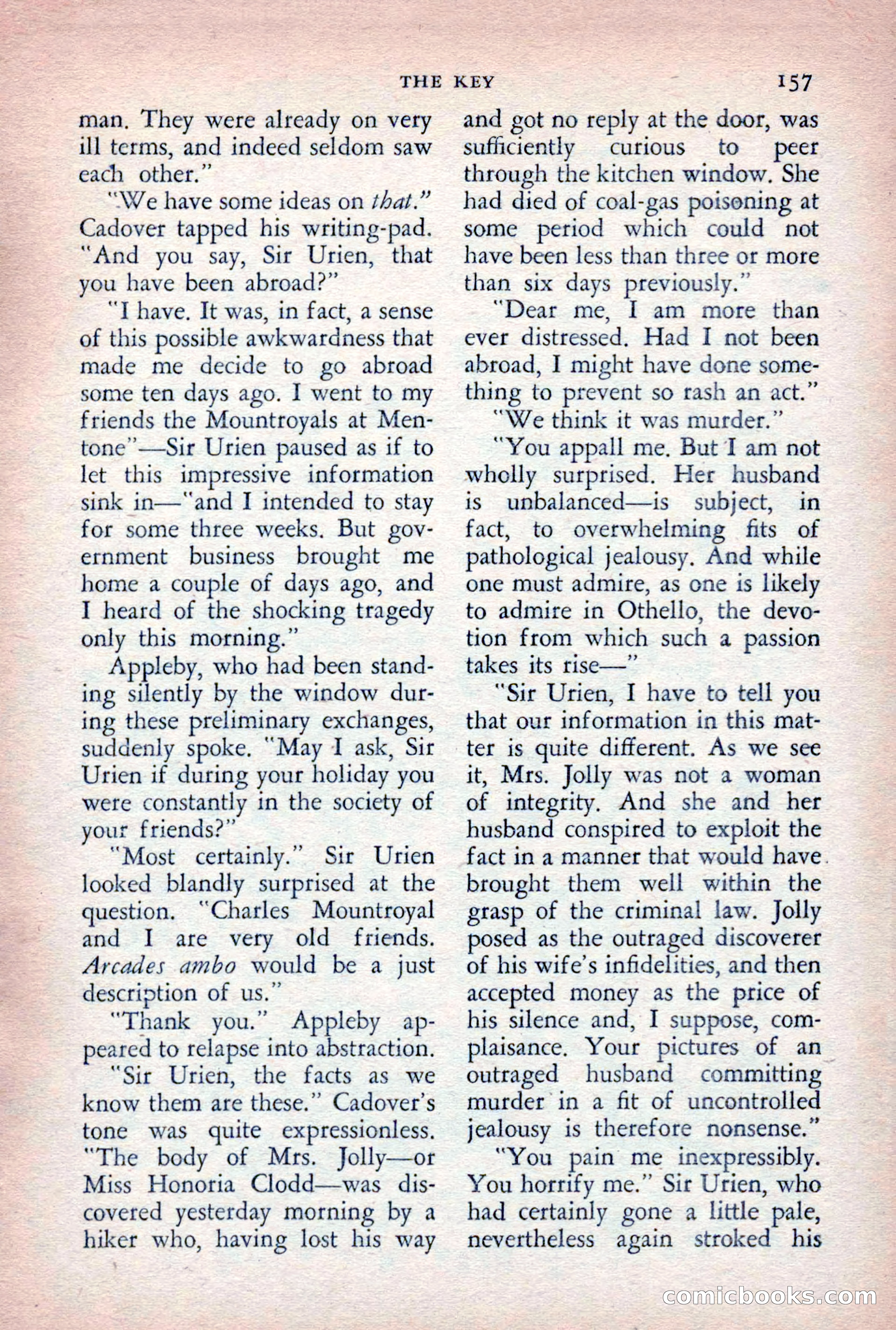 The Saint Detective Magazine, August 1955 — page 159 of 164