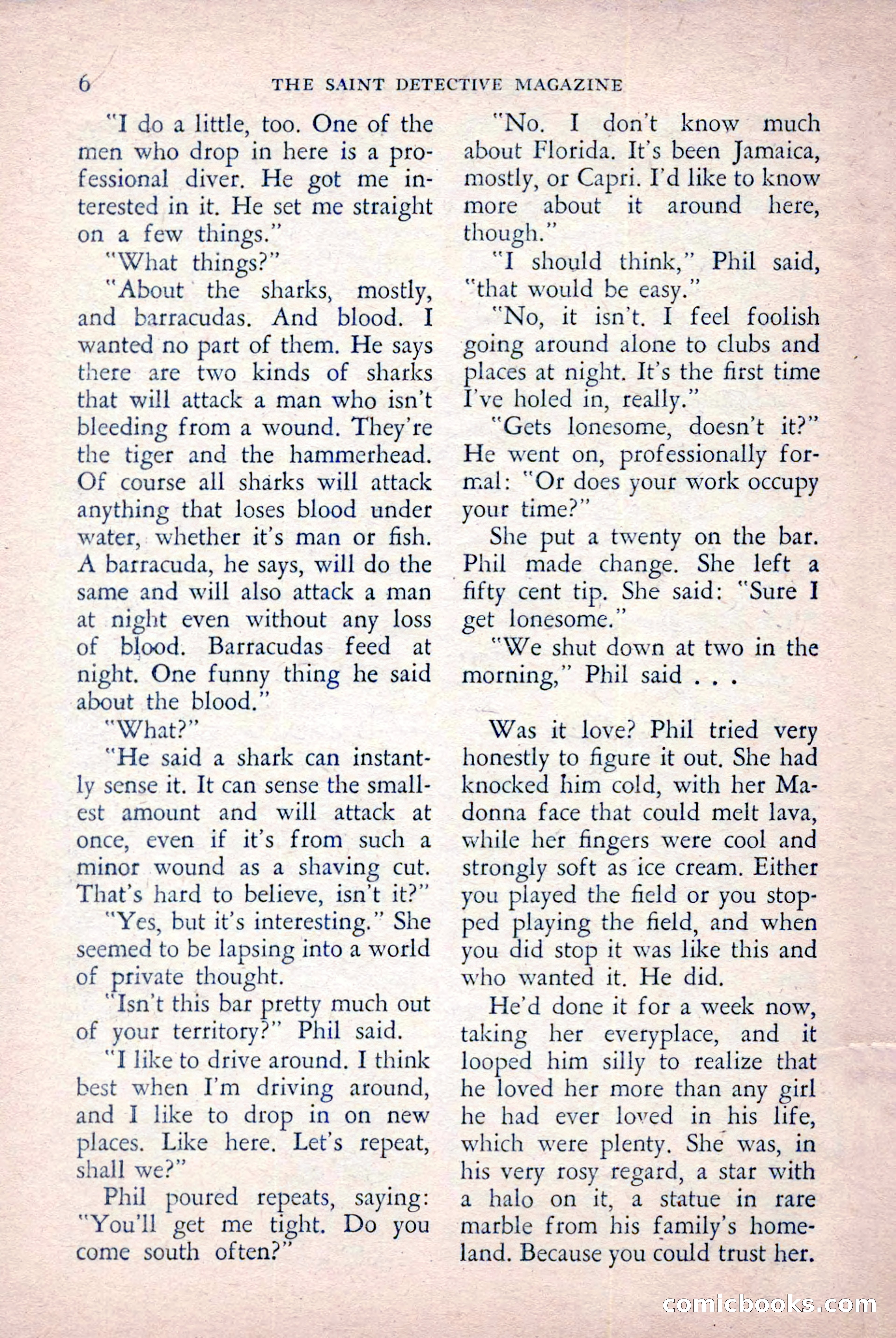 The Saint Detective Magazine, October 1955 — page 8 of 164
