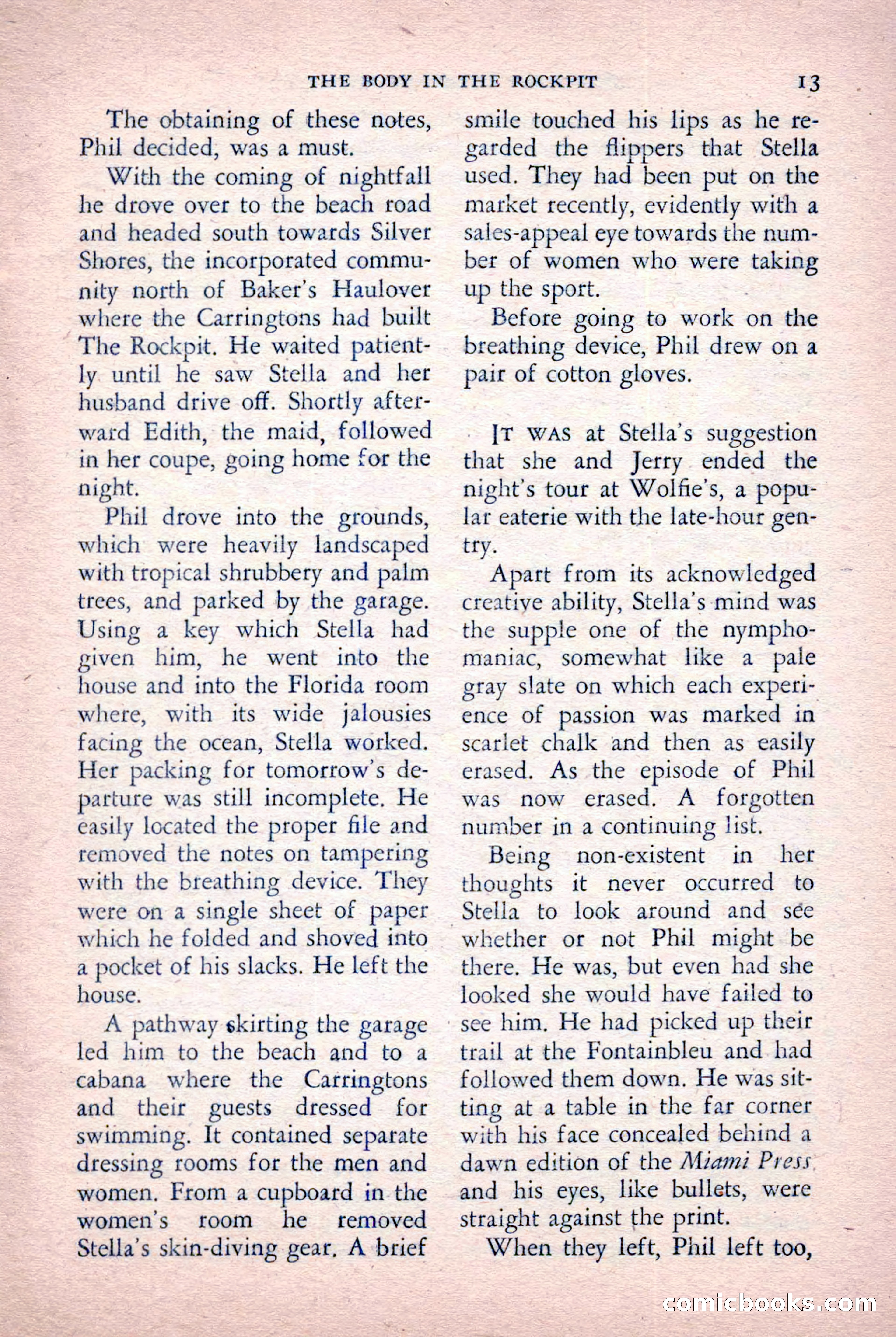 The Saint Detective Magazine, October 1955 — page 15 of 164