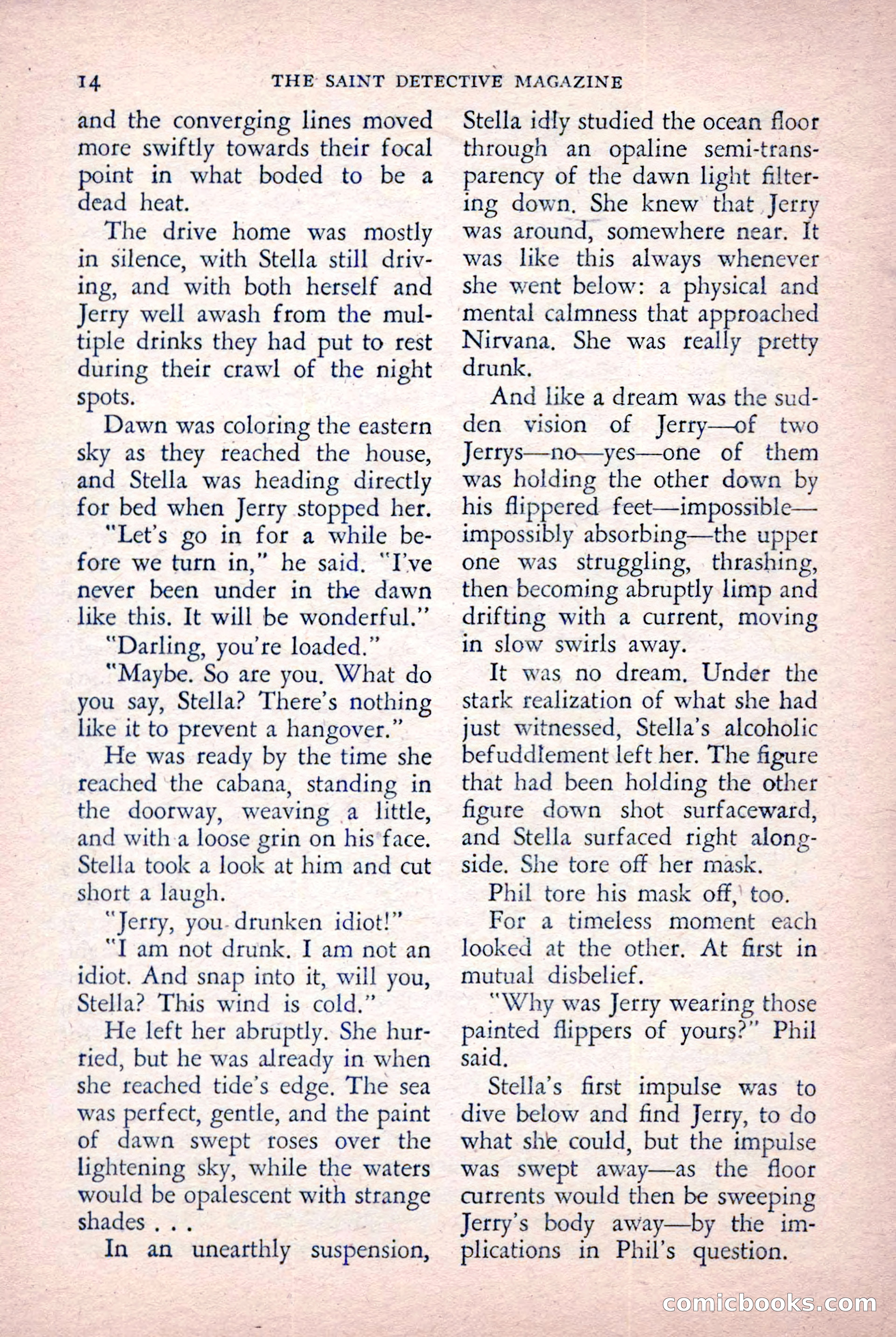 The Saint Detective Magazine, October 1955 — page 16 of 164