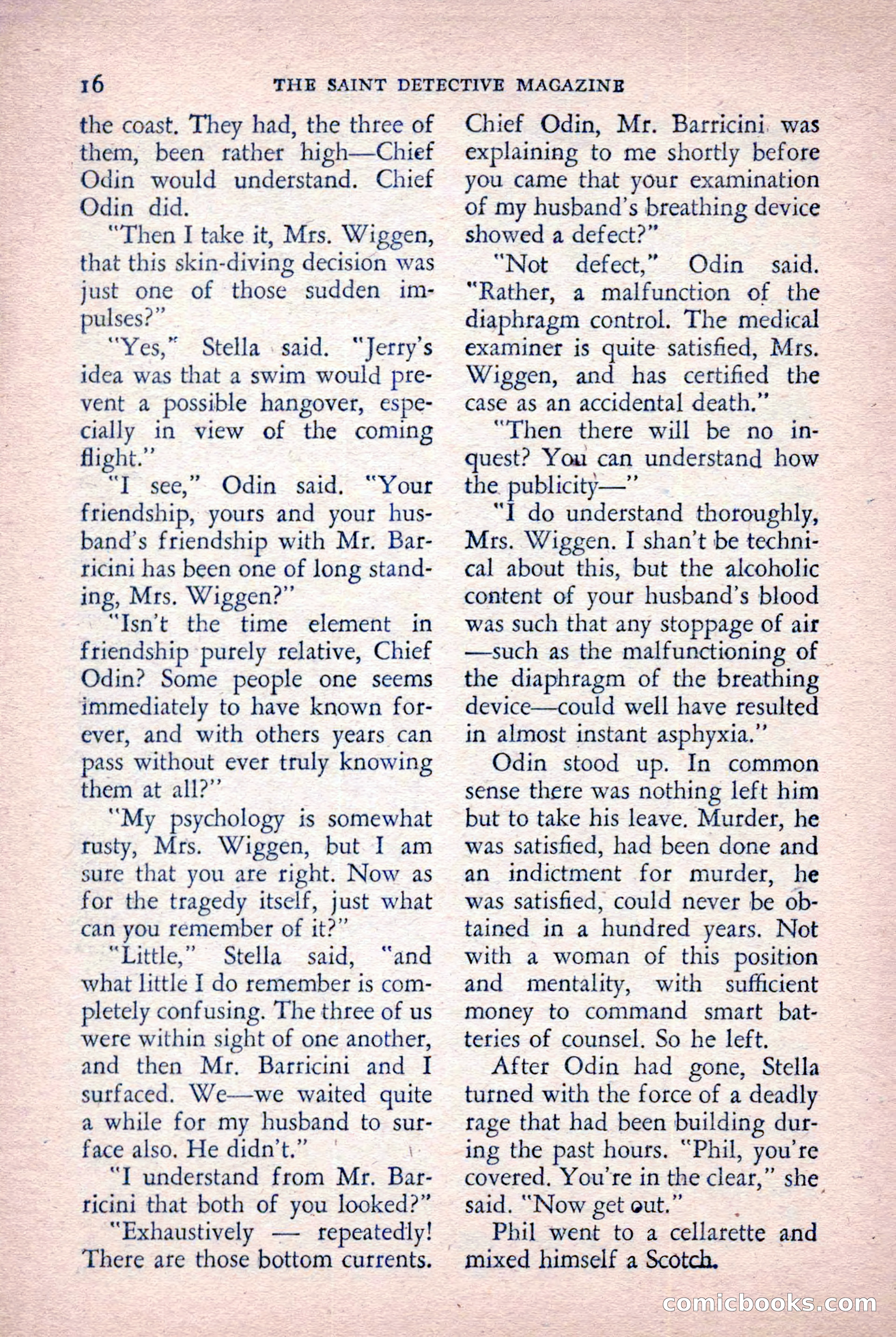 The Saint Detective Magazine, October 1955 — page 18 of 164