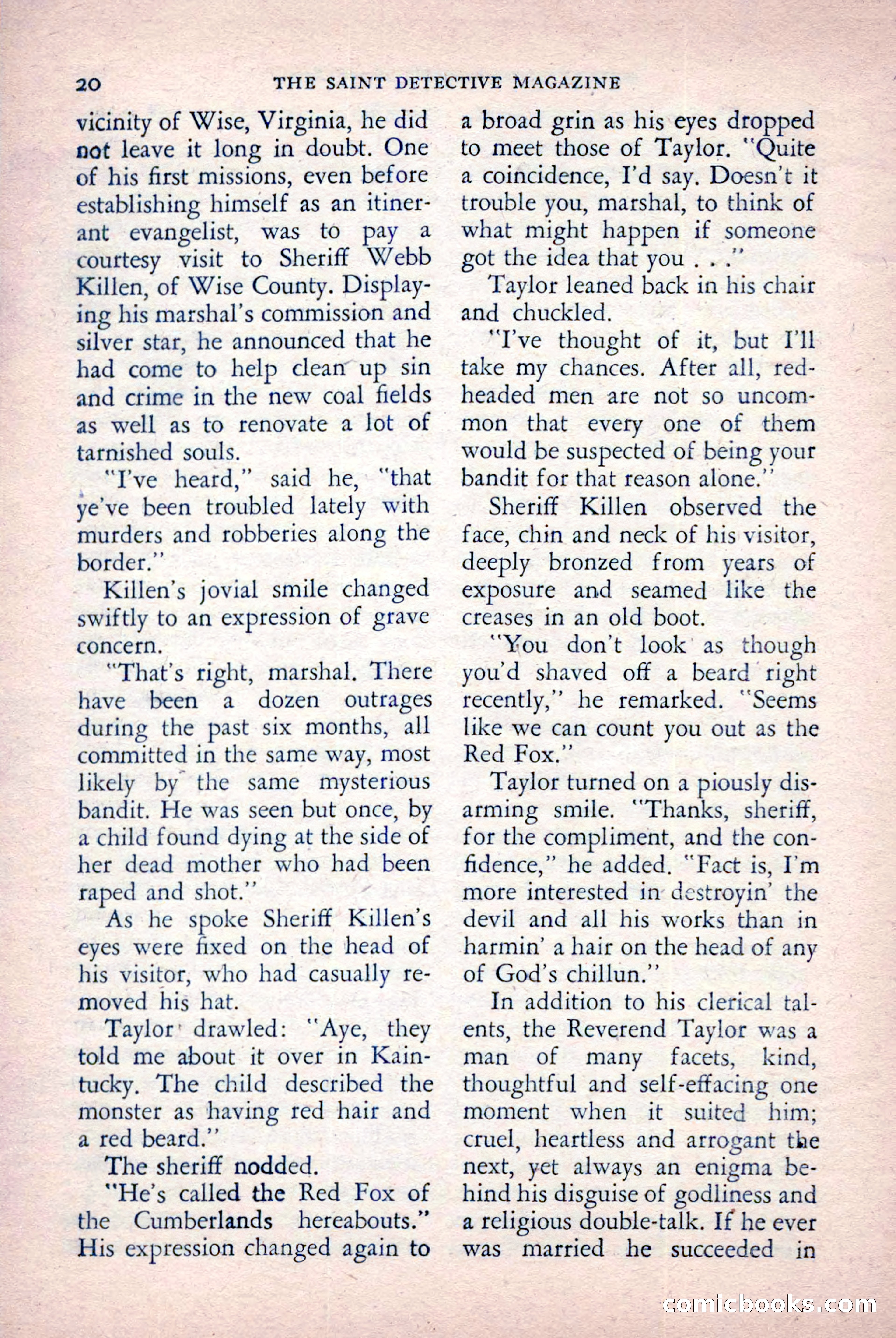 The Saint Detective Magazine, October 1955 — page 22 of 164