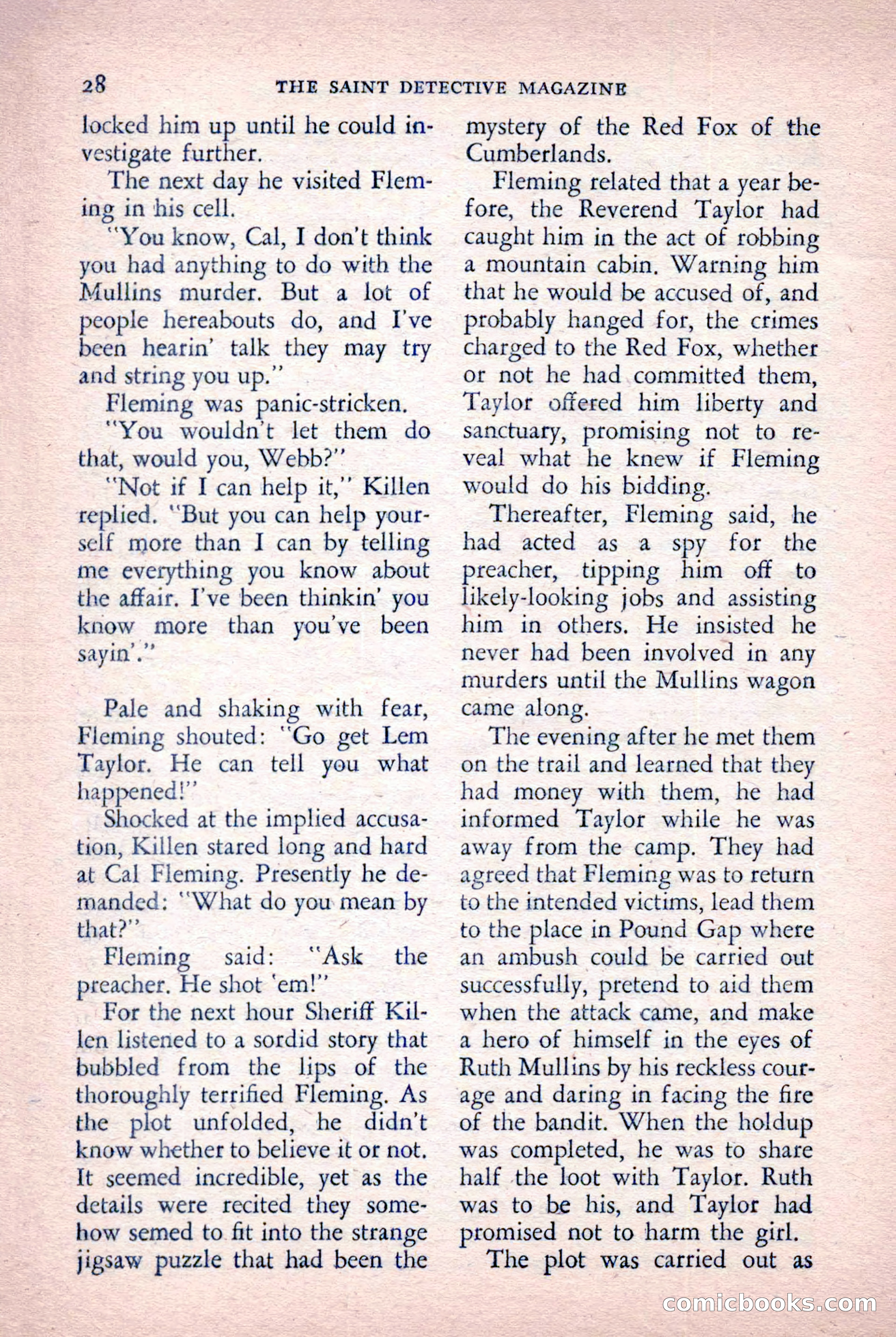 The Saint Detective Magazine, October 1955 — page 30 of 164