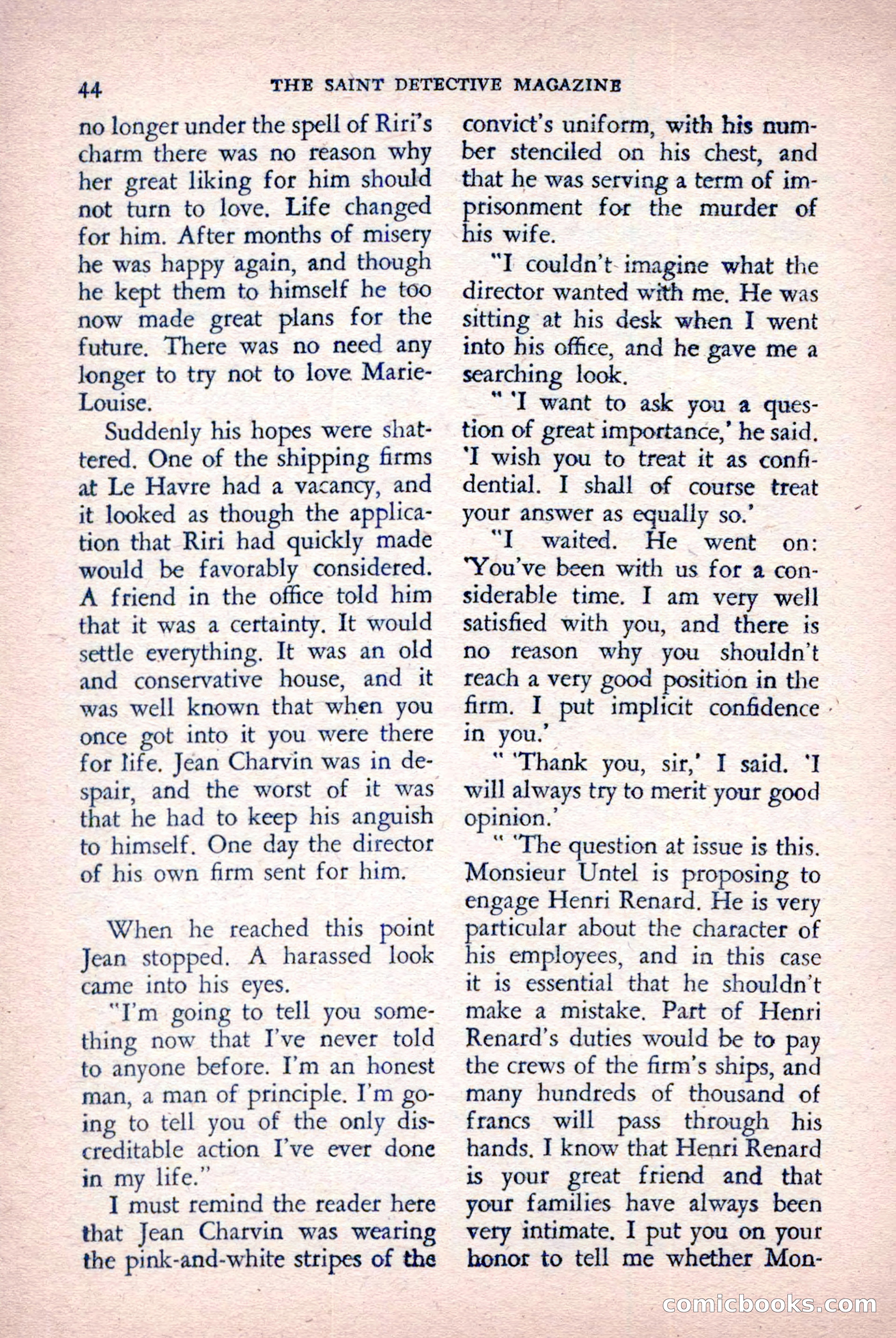 The Saint Detective Magazine, October 1955 — page 46 of 164