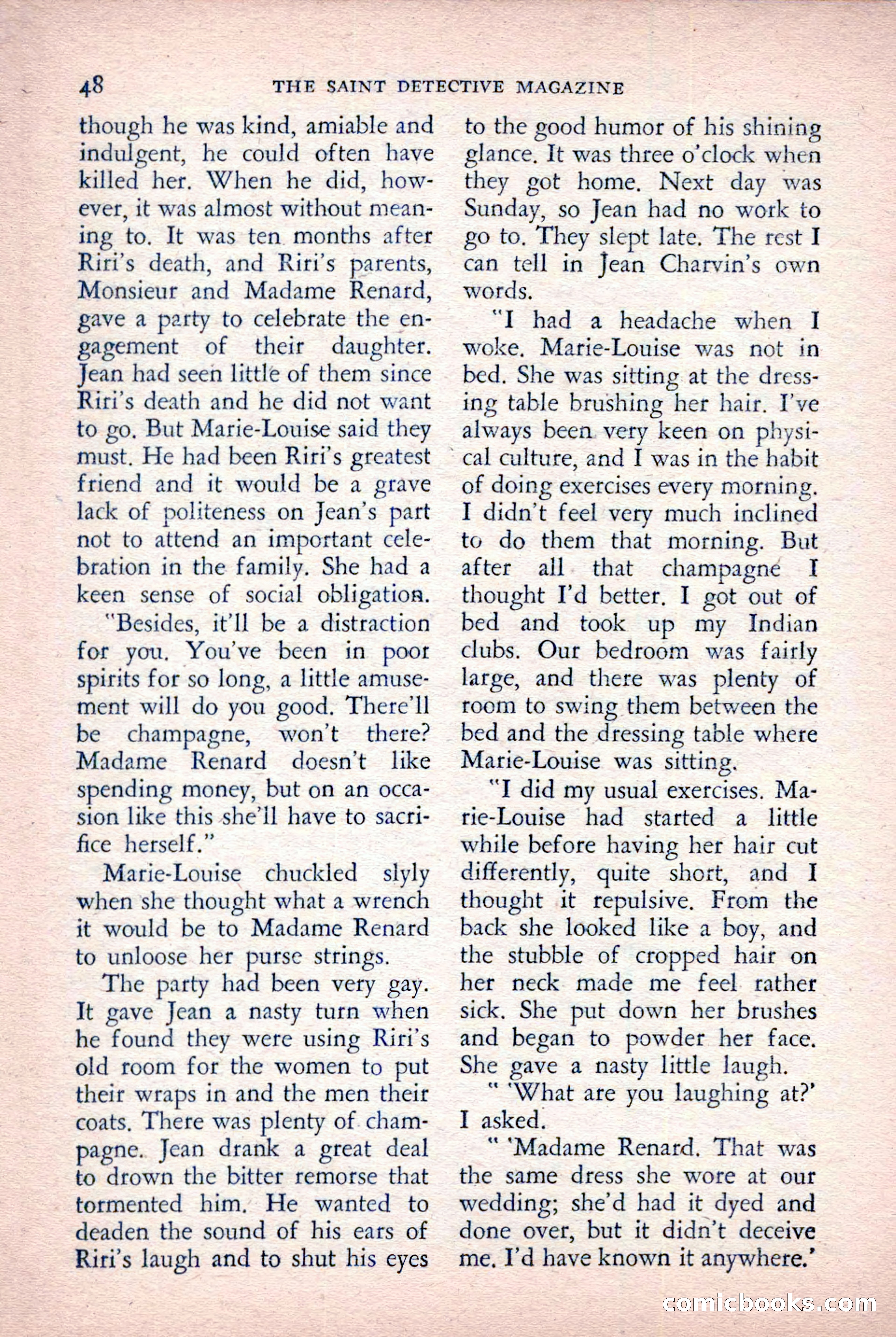 The Saint Detective Magazine, October 1955 — page 50 of 164